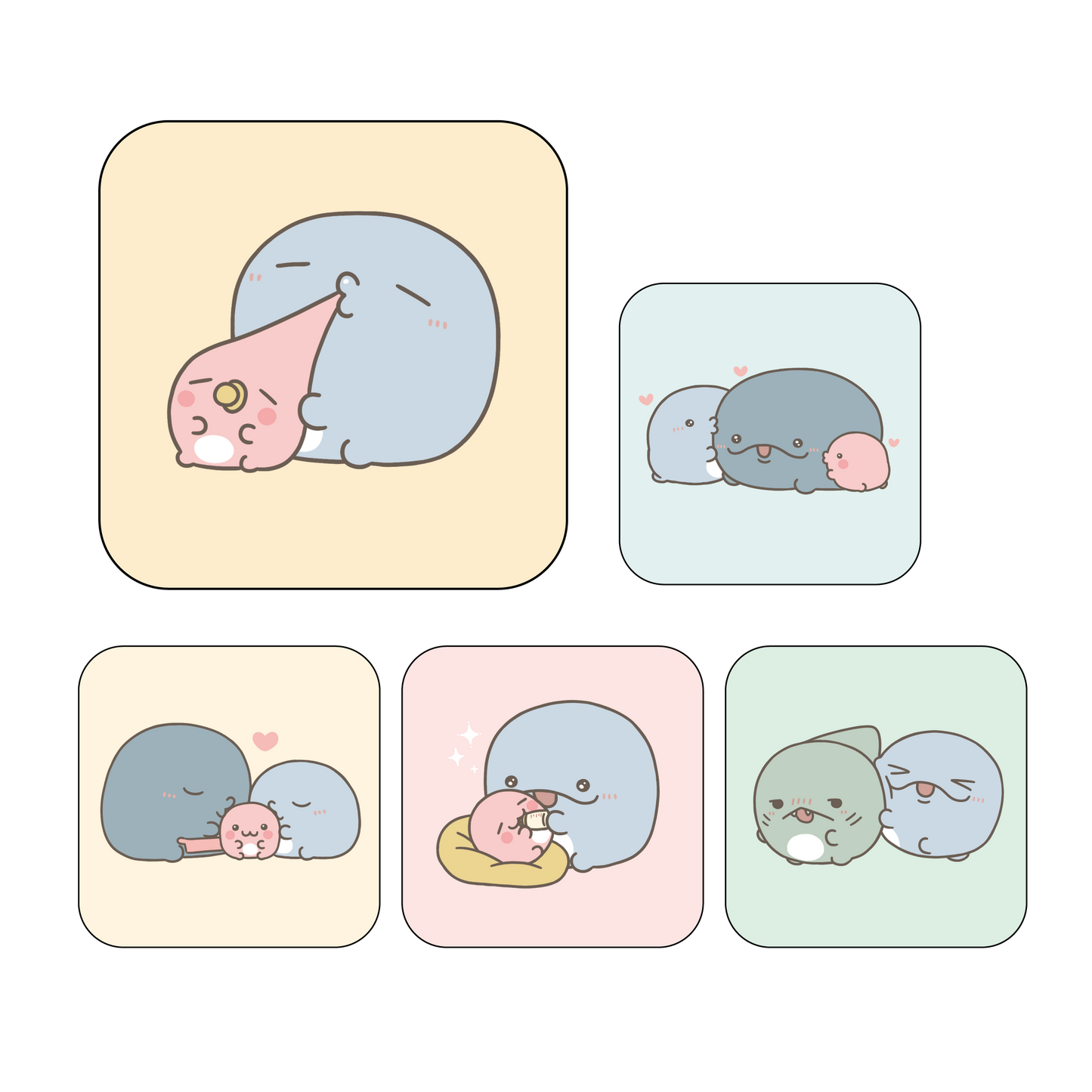 [OYAKOIRUKA] Zufälliger Ansteckbutton (Alle 5 Typen) [Versand Mitte Dezember]