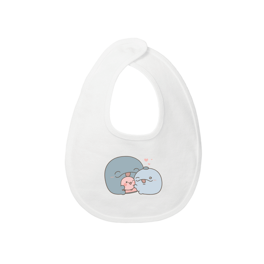 【親子イルカ】ベビースタイ【4月中旬発送】