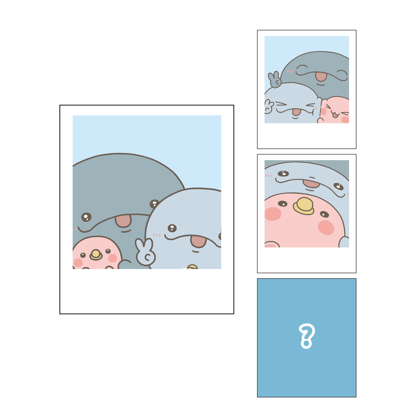 [OYAKOIRUKA] Includes secret♪ Random Instax-style sticker (4 types in total) [Shipping in late-June]
