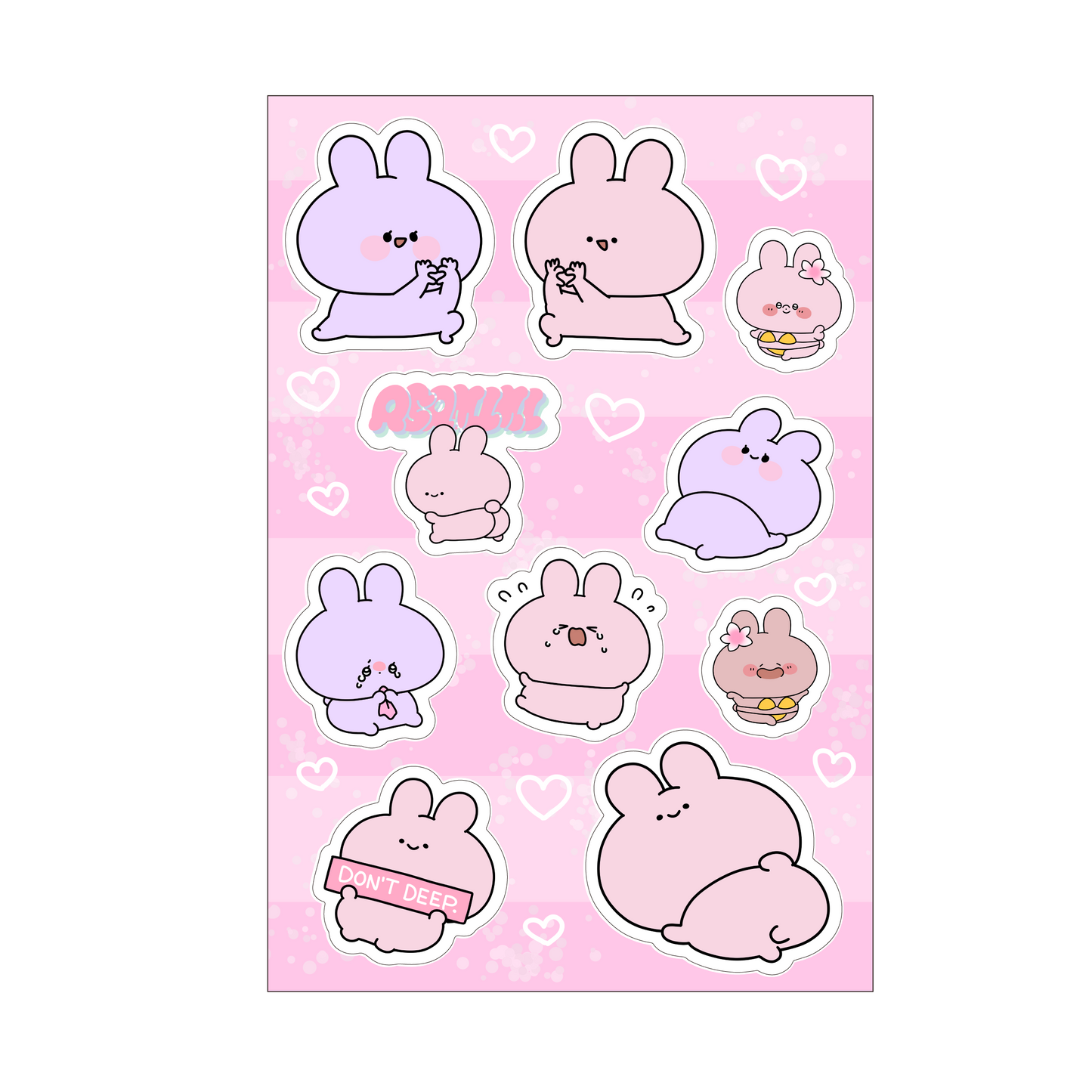あさみみちゃん】シートシール【7月下旬発送】 – SimpleSideMascots