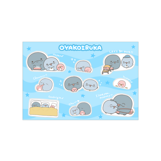 [OYAKOIRUKA] Sticker-Bogen [Versand Ende August]