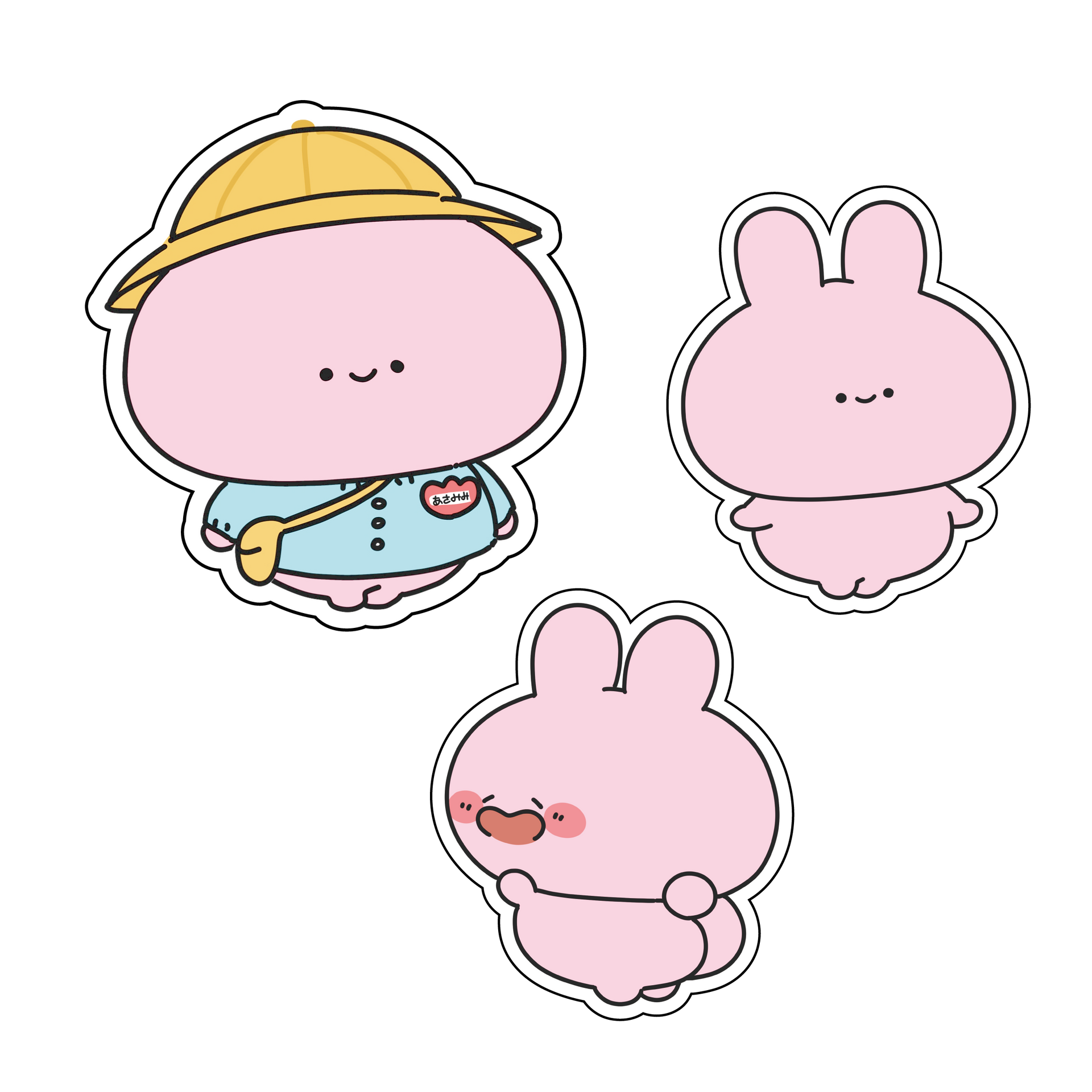 ASAMIMICHAN] Chooseable Sticker (3 types total) [Shipping in mid