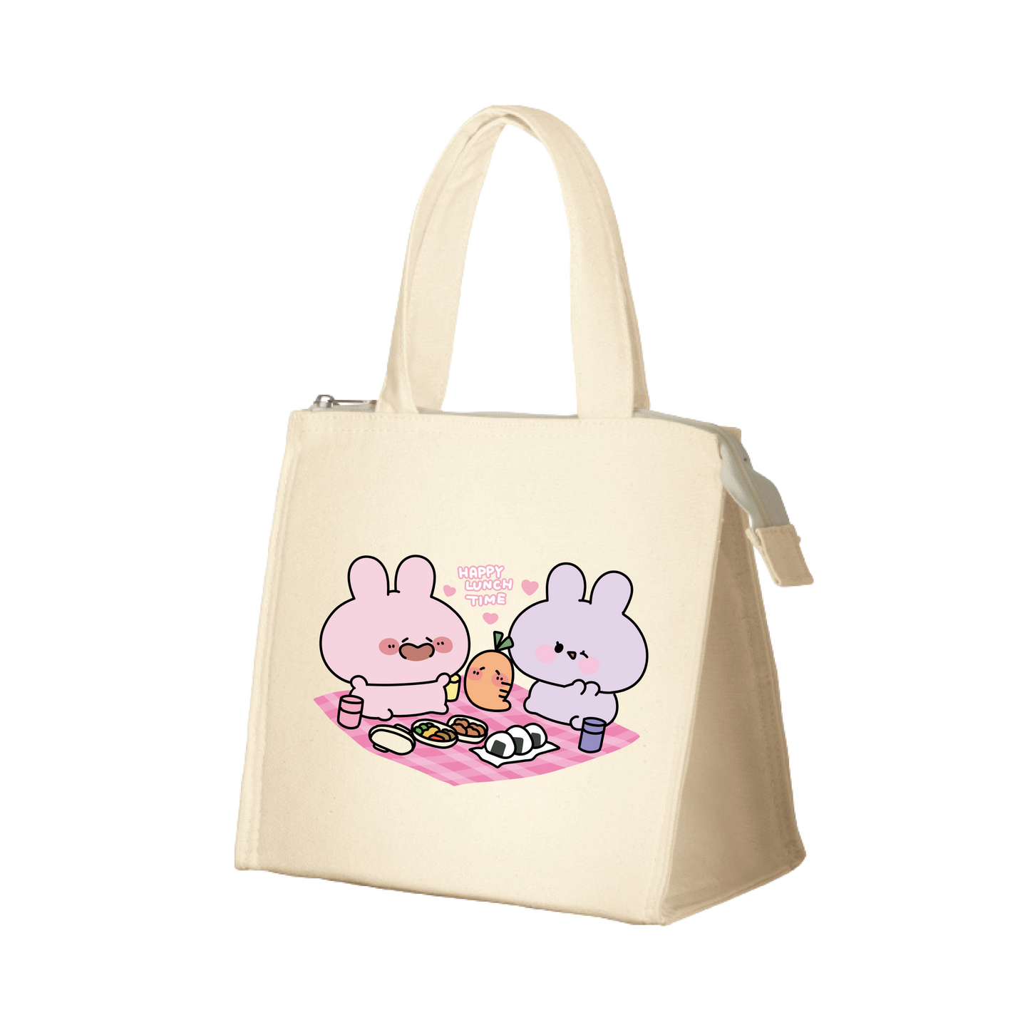[ASAMIMICHAN] Tote bag isotherme carré en toile [Expédition fin mai]