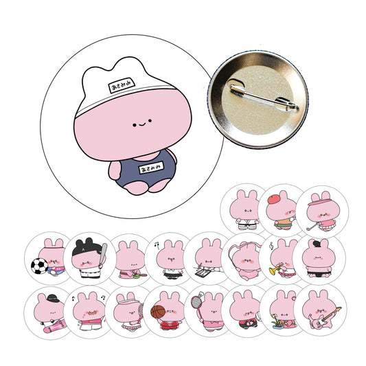 [ASAMIMI-CHAN] Club activity tin badge [shipped in mid-October]