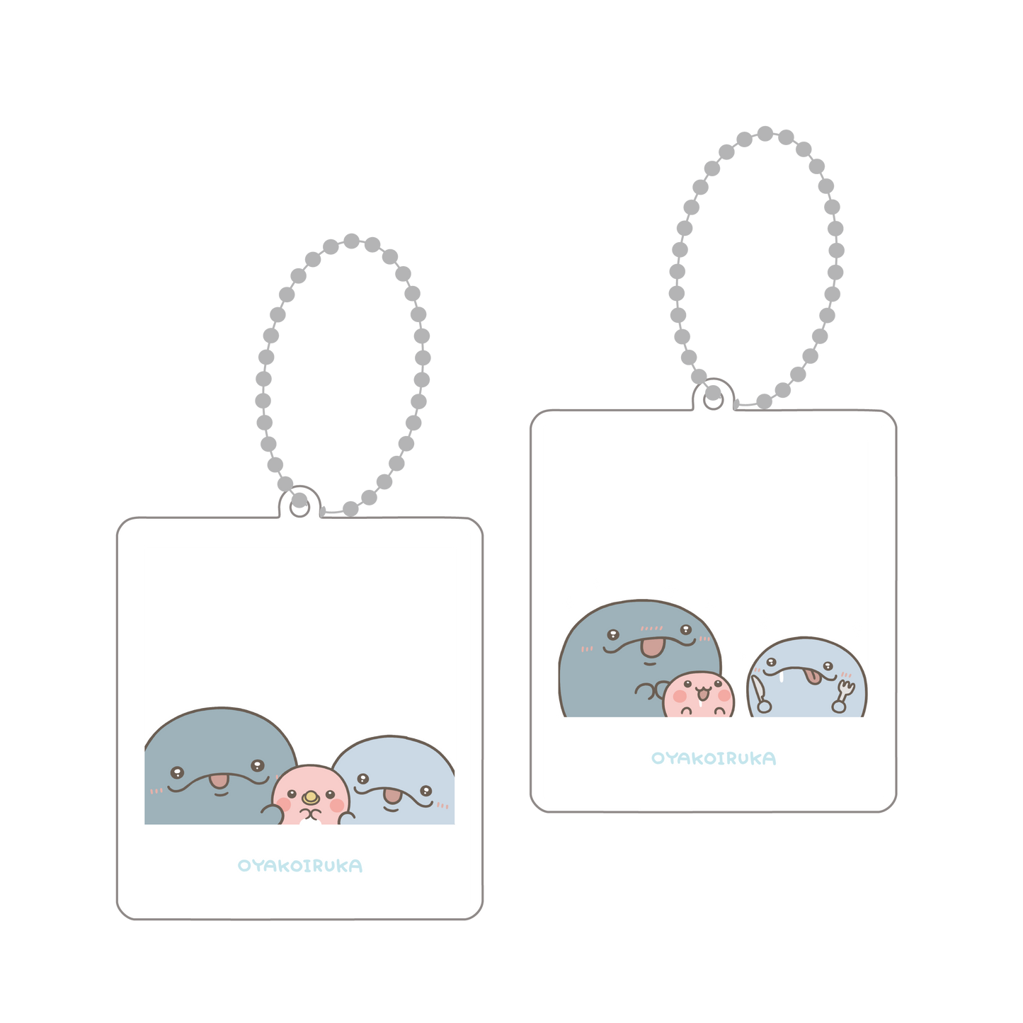 【親子イルカ】選べる！チェキ風アクキー（全2種）【6月下旬発送】