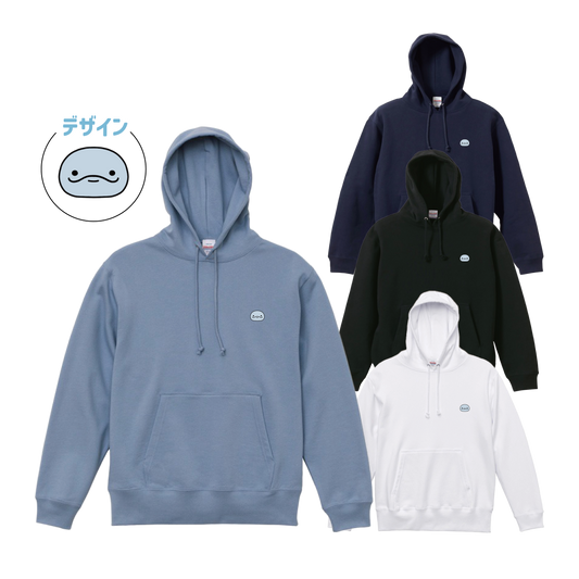 【親子イルカ】ワンポイント刺繍パーカー【1月下旬発送】