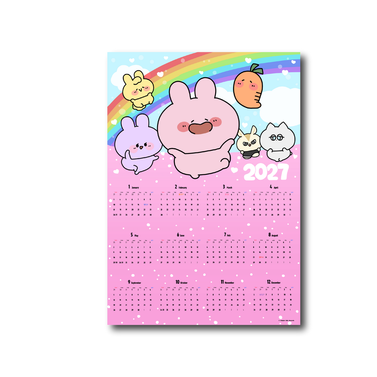 【あさみみちゃん】2027年カレンダーポスター（A3サイズ）【12月下旬発送】