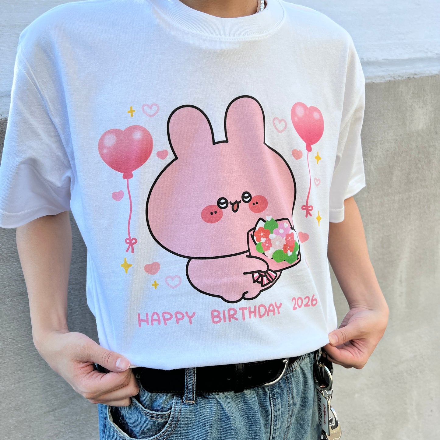 【あさみみちゃん】あさみみバースデー♡バースデーTシャツ【4月中旬発送】