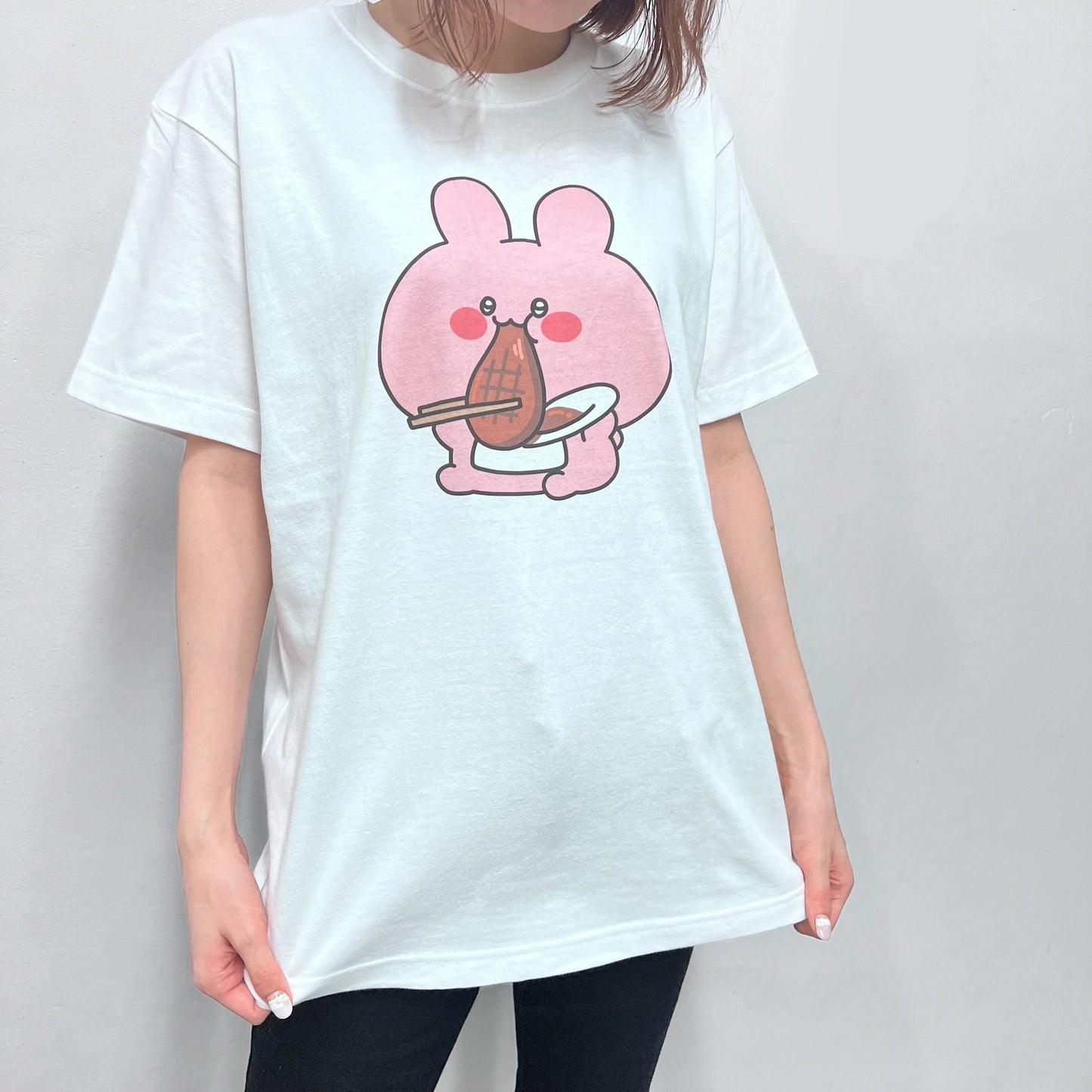 【あさみみちゃん】おにくがすべて忘れさせてくれるTシャツ(おなかいっぱいシリーズvol.2)