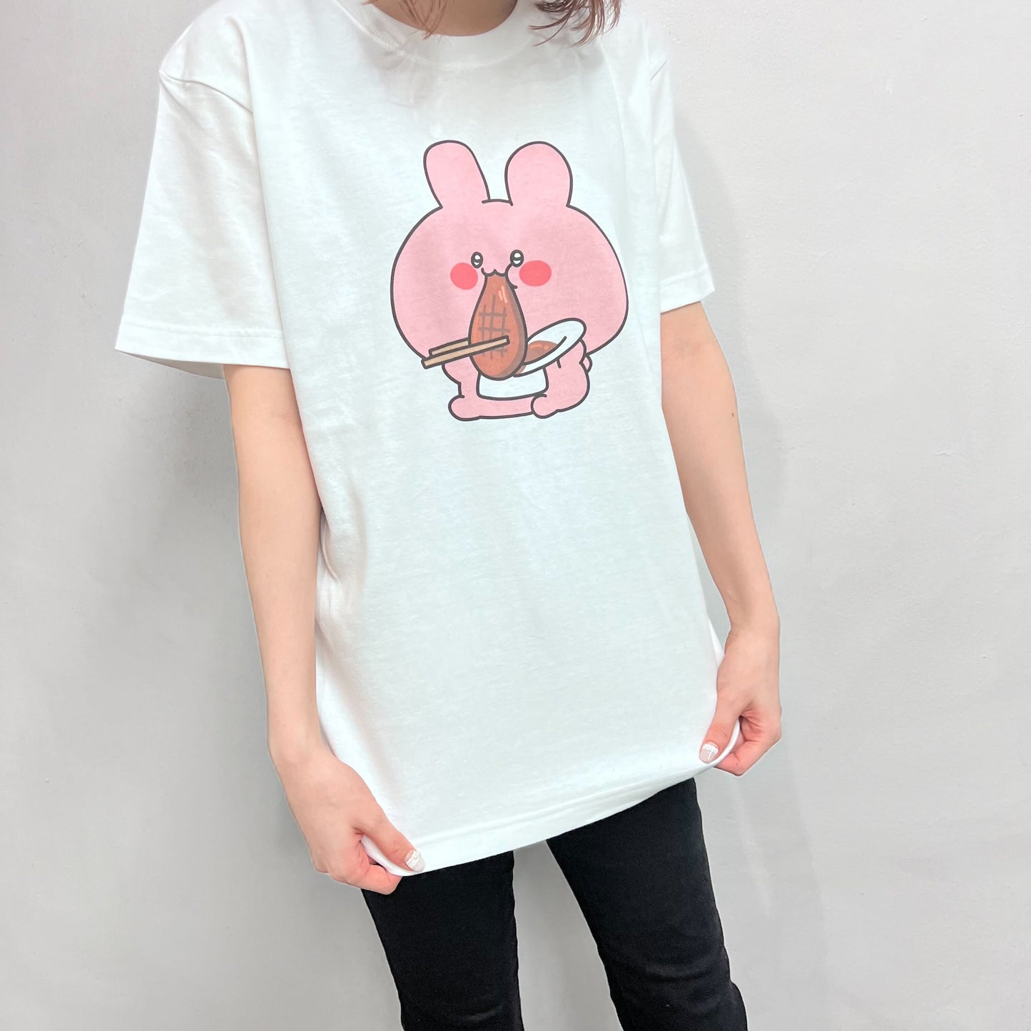 【あさみみちゃん】おにくがすべて忘れさせてくれるTシャツ(おなかいっぱいシリーズvol.2)