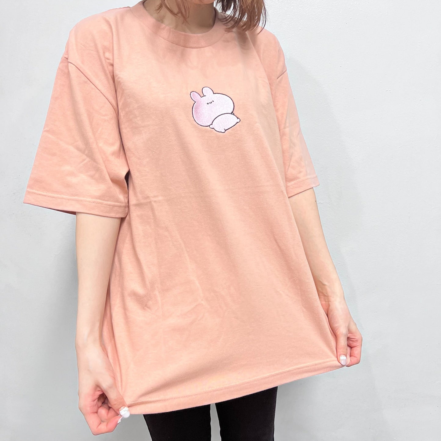 【あさみみちゃん】だらっとビッグシルエット刺繍Tシャツ(ASAMIMI BASIC 2024 JUNE)【8月中旬発送】