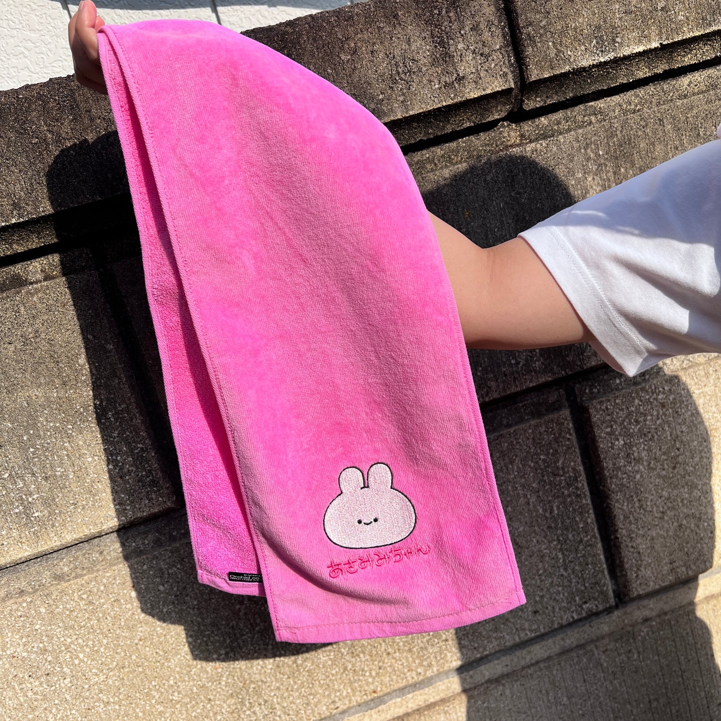【あさみみちゃん】ワンポイント刺繍マフラータオル【5月下旬発送】