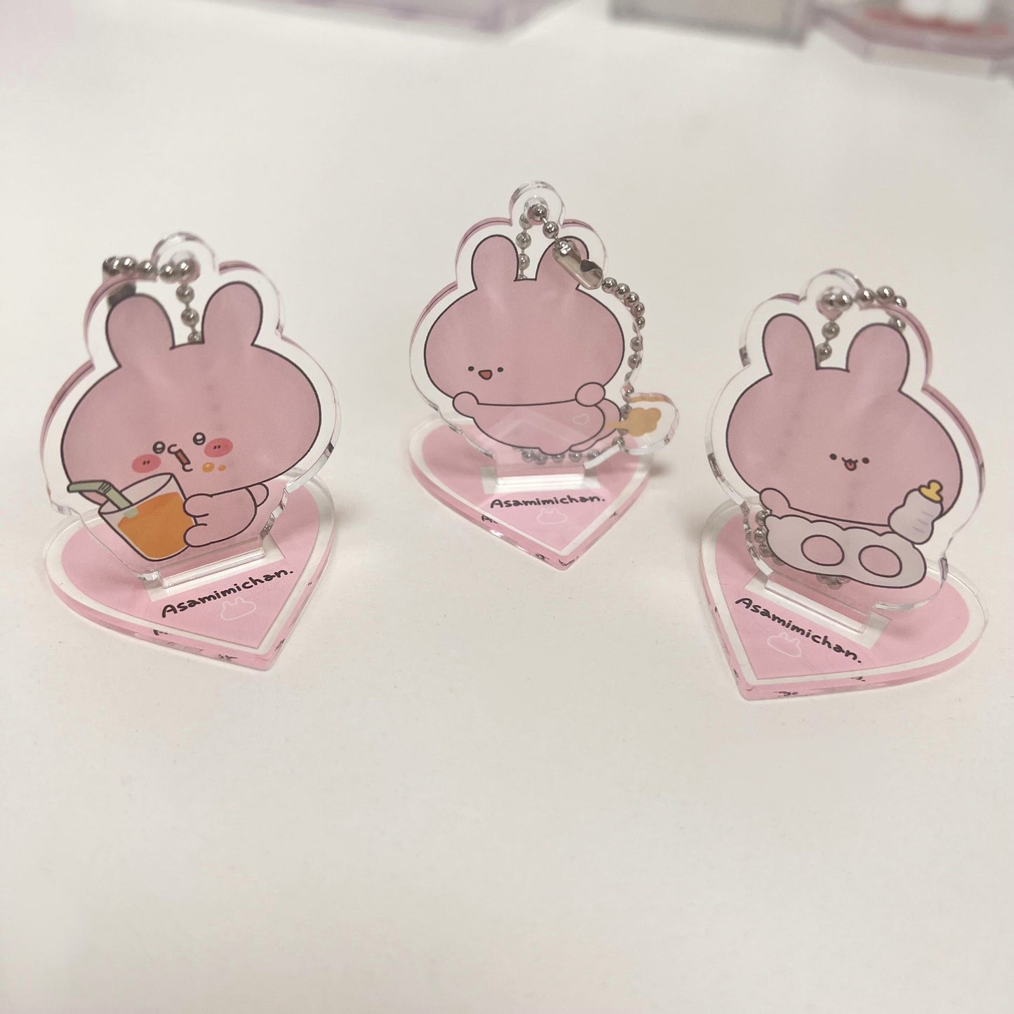 [Asamimi-chan] Which one do you use? Random acrylic stand keychain (all 3 types) (ASAMIMI BASIC 2023 September)