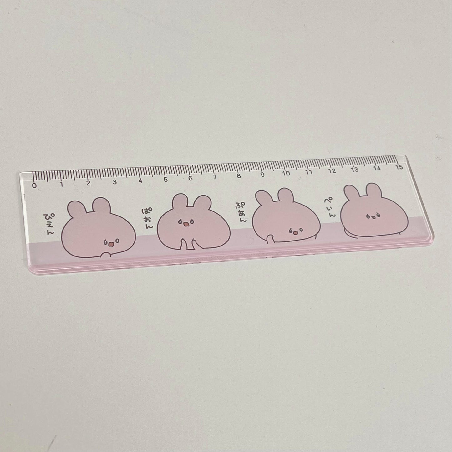[Asamimi-chan] Pienga Ippai 15cm Ruler (ASAMIMI BASIC 2023 September) [Shipped in mid-November]