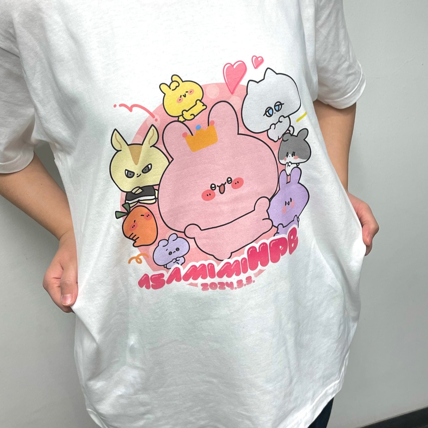 【あさみみちゃん】プリント半袖Tシャツ（あさみみバースデー2024）【4月中旬発送】