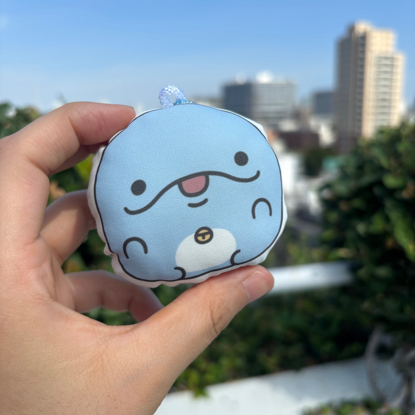 【親子イルカ】クッションキーホルダー