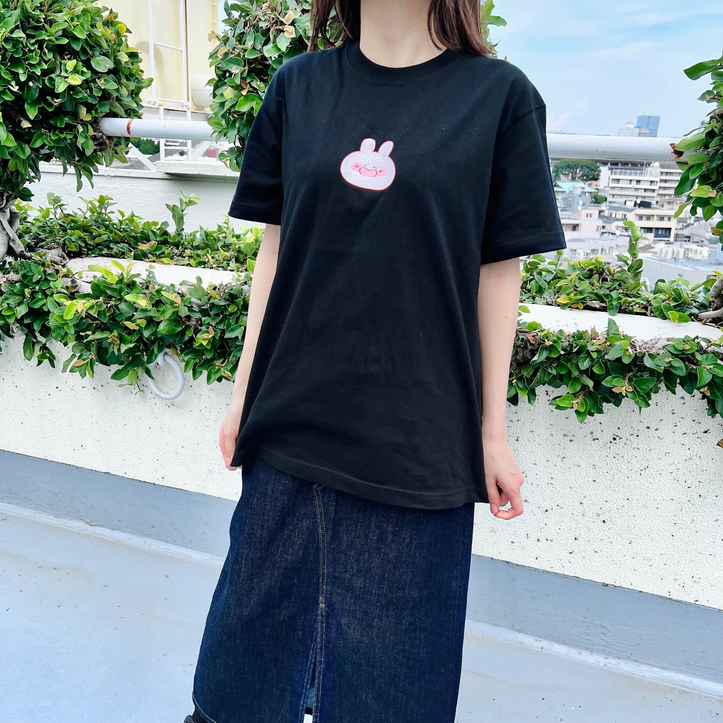 [<tc>ASAMIMI-CHAN</tc>] Let's all link coordinate❣️ Embroidered T-shirt (ASAMIMI BASIC 2024 JULY) [Shipped in late September]