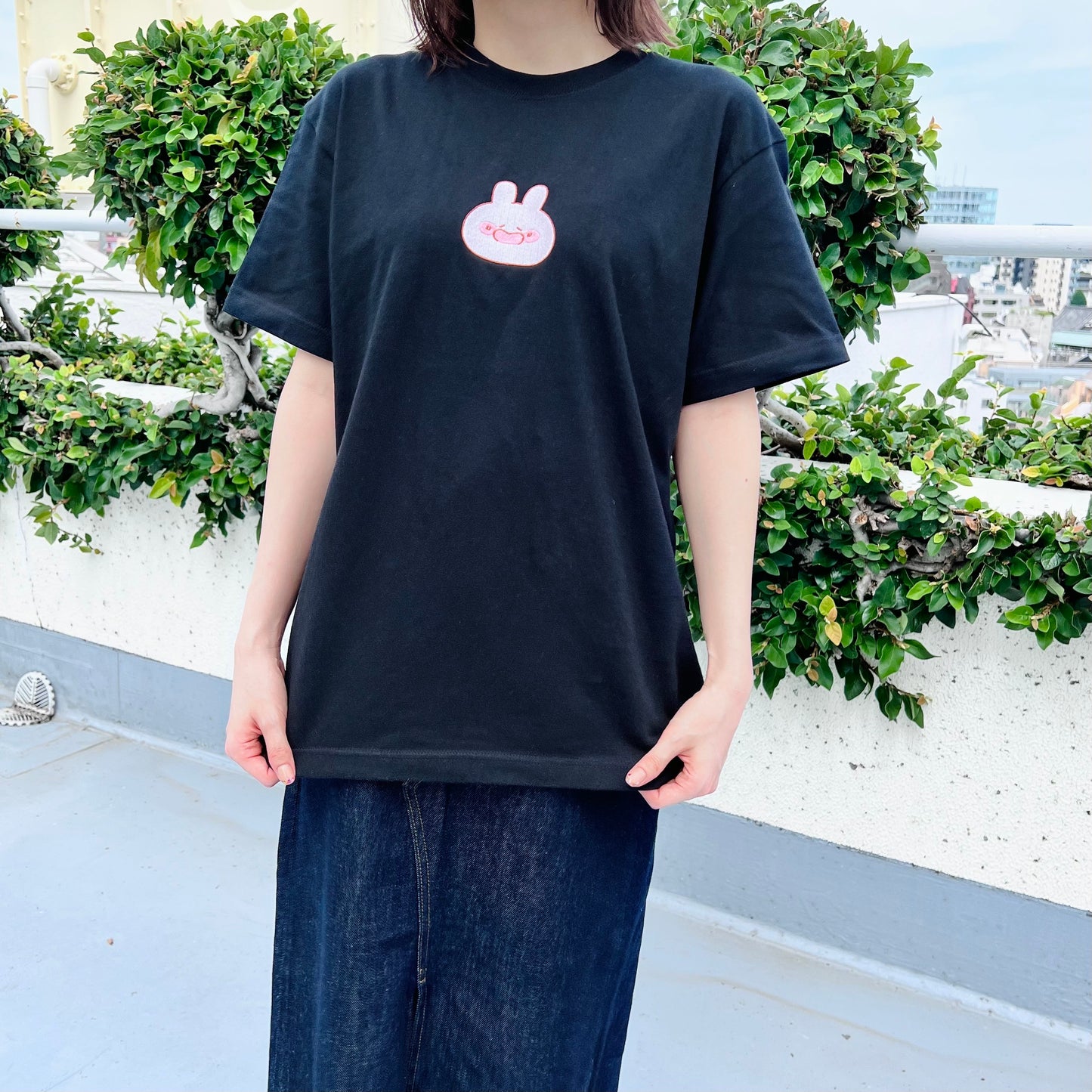 [<tc>ASAMIMI-CHAN</tc>] Let's all link coordinate❣️ Embroidered T-shirt (ASAMIMI BASIC 2024 JULY) [Shipped in late September]