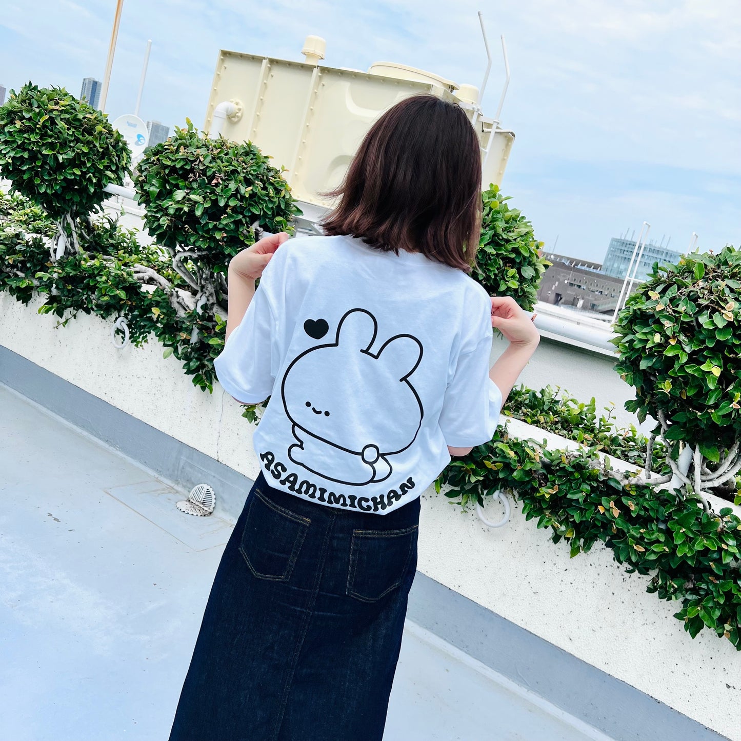 【あさみみちゃん】LOVE MYSELF♡プリントTシャツ(ASAMIMI BASIC 2024 JULY)【9月下旬発送】