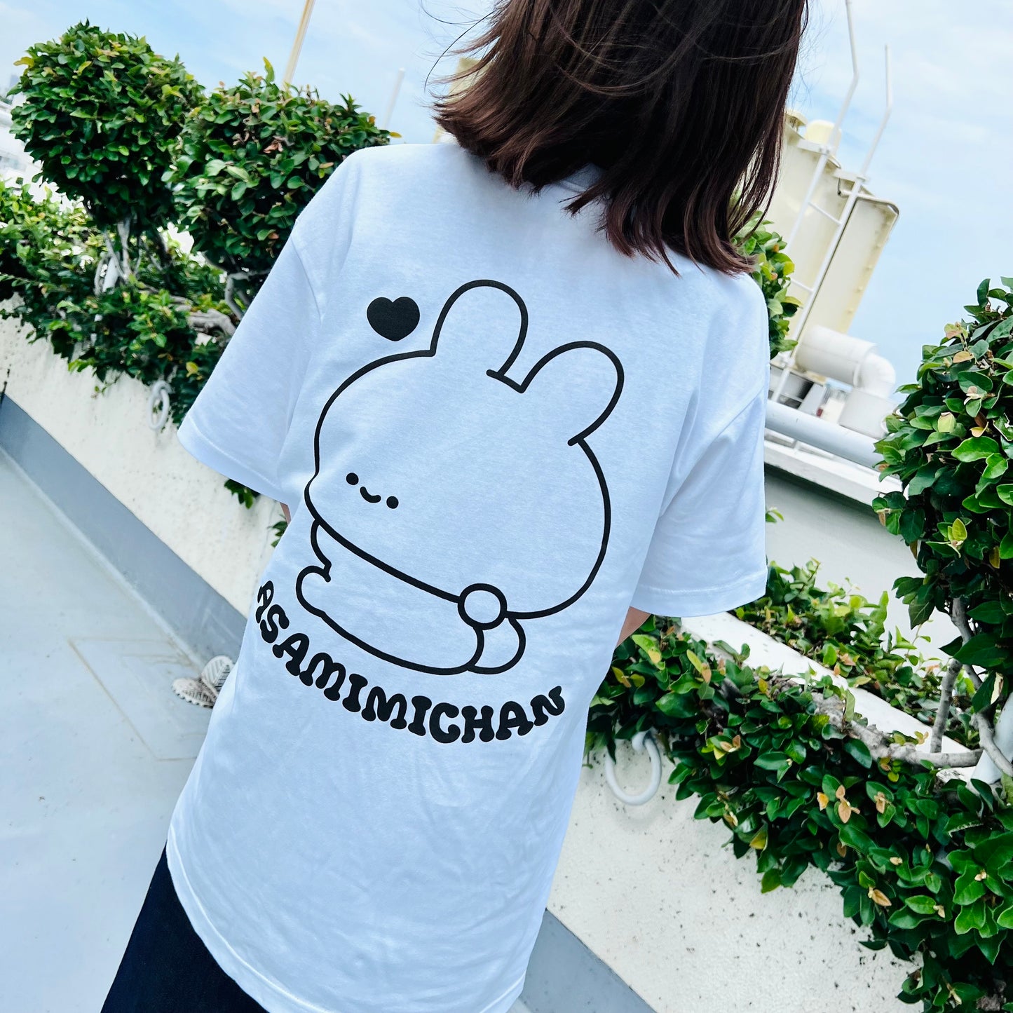 【あさみみちゃん】LOVE MYSELF♡プリントTシャツ(ASAMIMI BASIC 2024 JULY)【9月下旬発送】