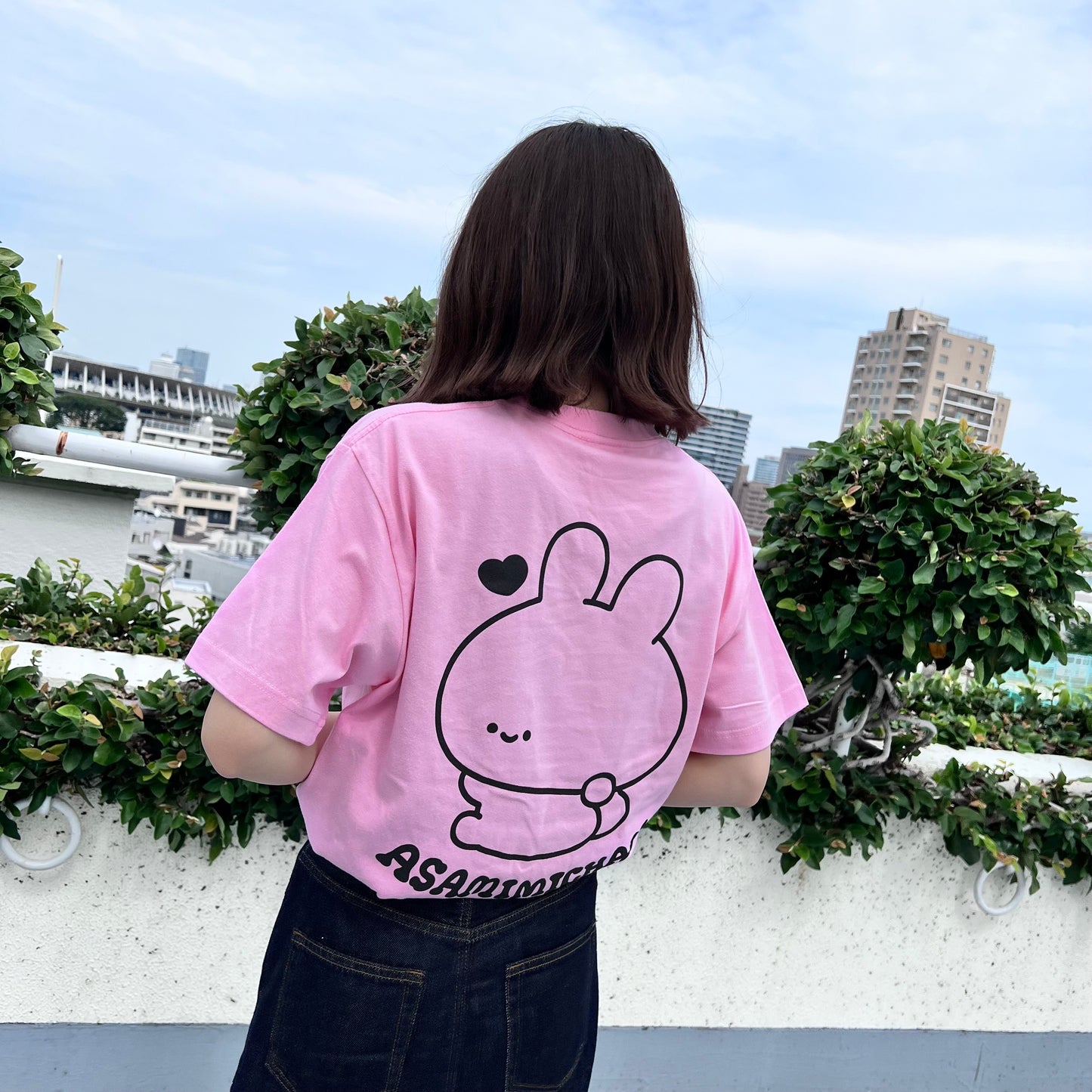 【あさみみちゃん】LOVE MYSELF♡プリントTシャツ(ASAMIMI BASIC 2024 JULY)【9月下旬発送】