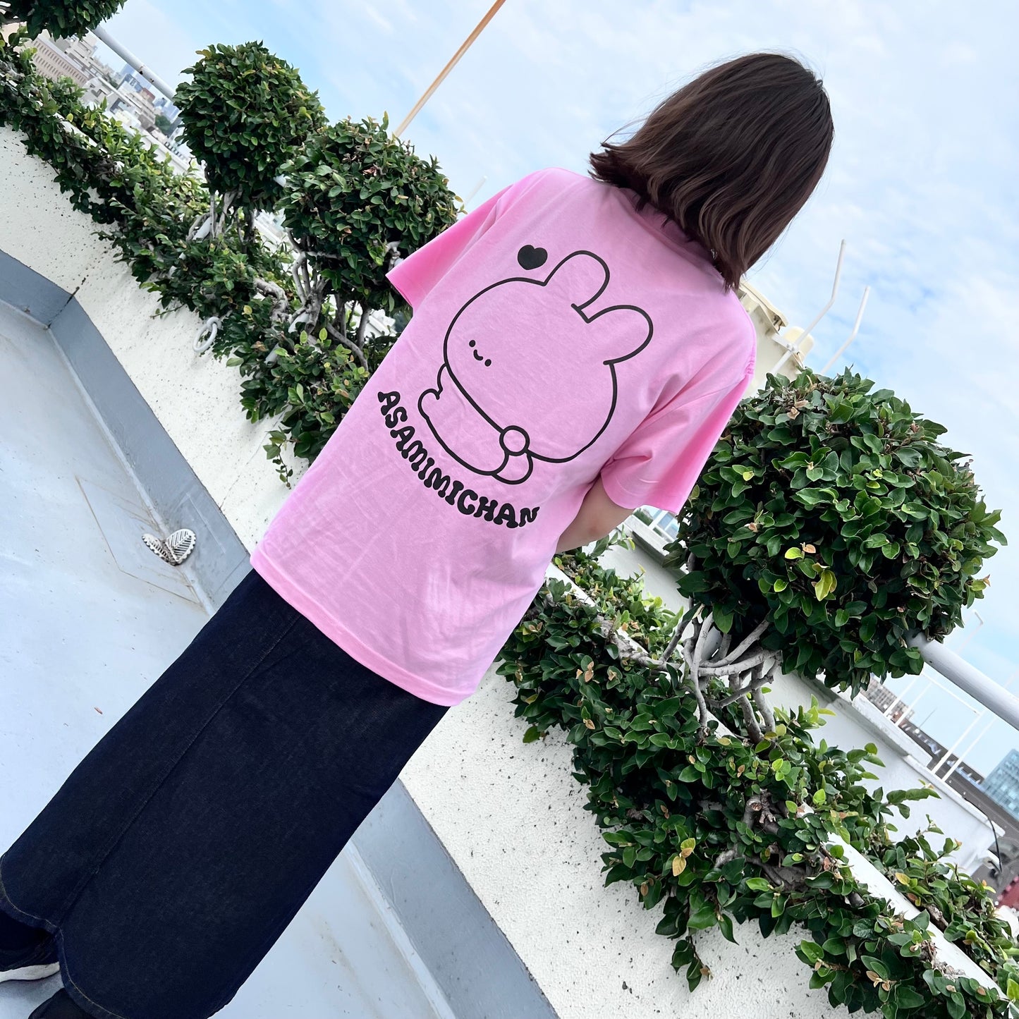 【あさみみちゃん】LOVE MYSELF♡プリントTシャツ(ASAMIMI BASIC 2024 JULY)【9月下旬発送】