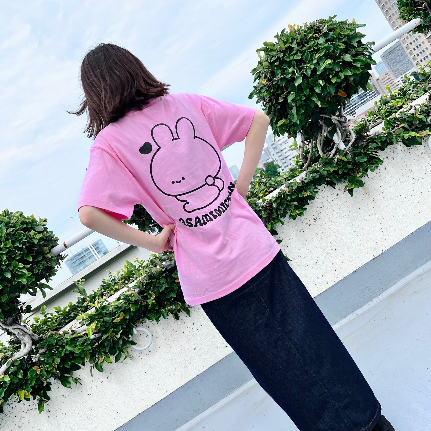 【あさみみちゃん】LOVE MYSELF♡プリントTシャツ(ASAMIMI BASIC 2024 JULY)【9月下旬発送】