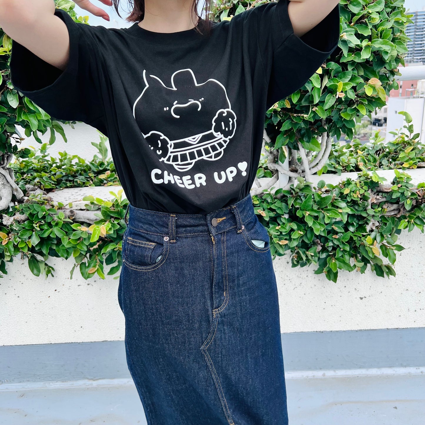 【あさみみちゃん】応援してるよビッグシルエットTシャツ(CHEER UP!シリーズ)