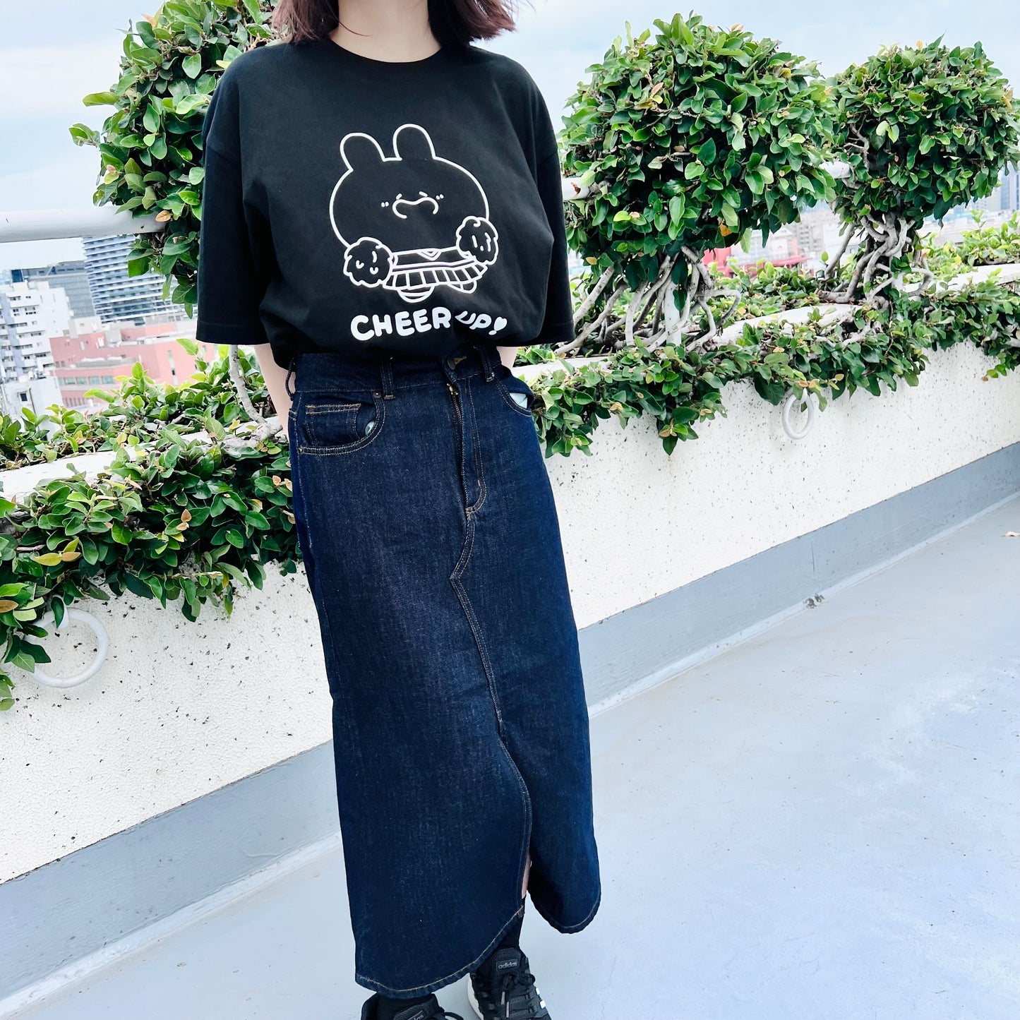 【あさみみちゃん】応援してるよビッグシルエットTシャツ(CHEER UP!シリーズ)