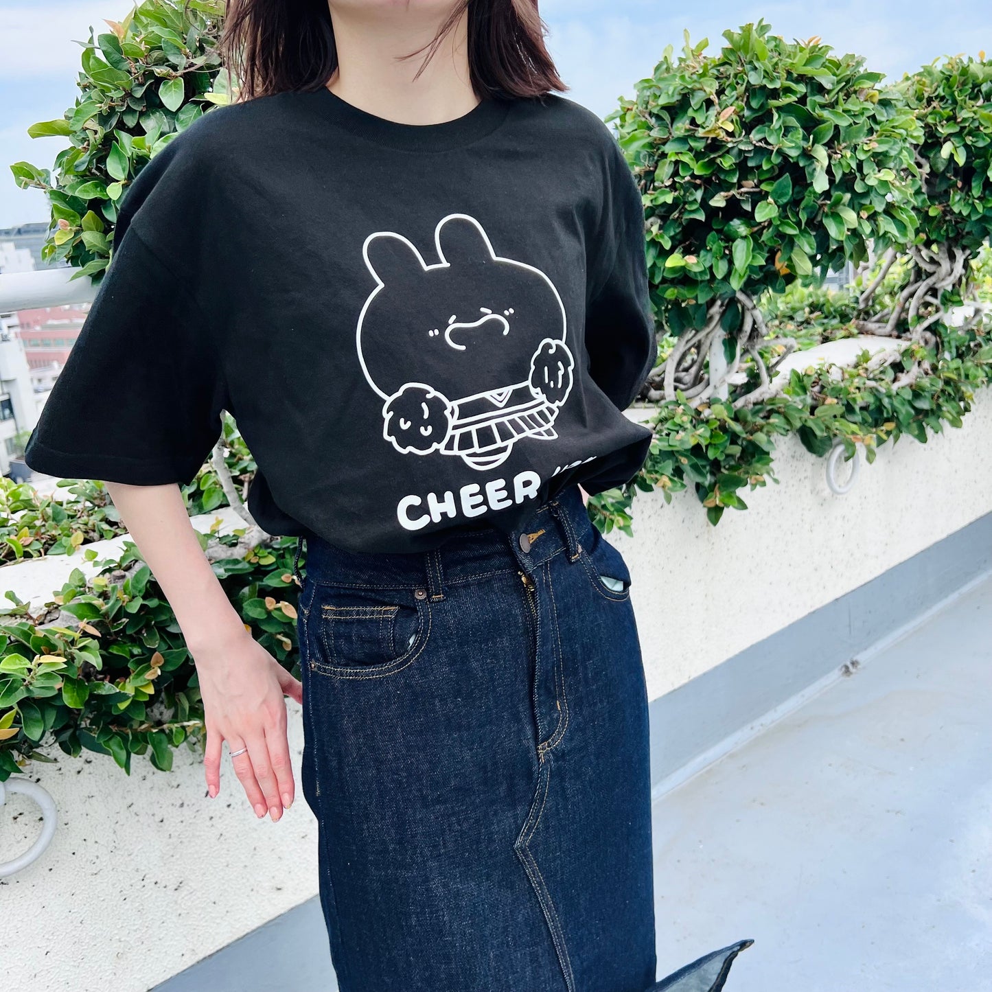 【あさみみちゃん】応援してるよビッグシルエットTシャツ(CHEER UP!シリーズ)