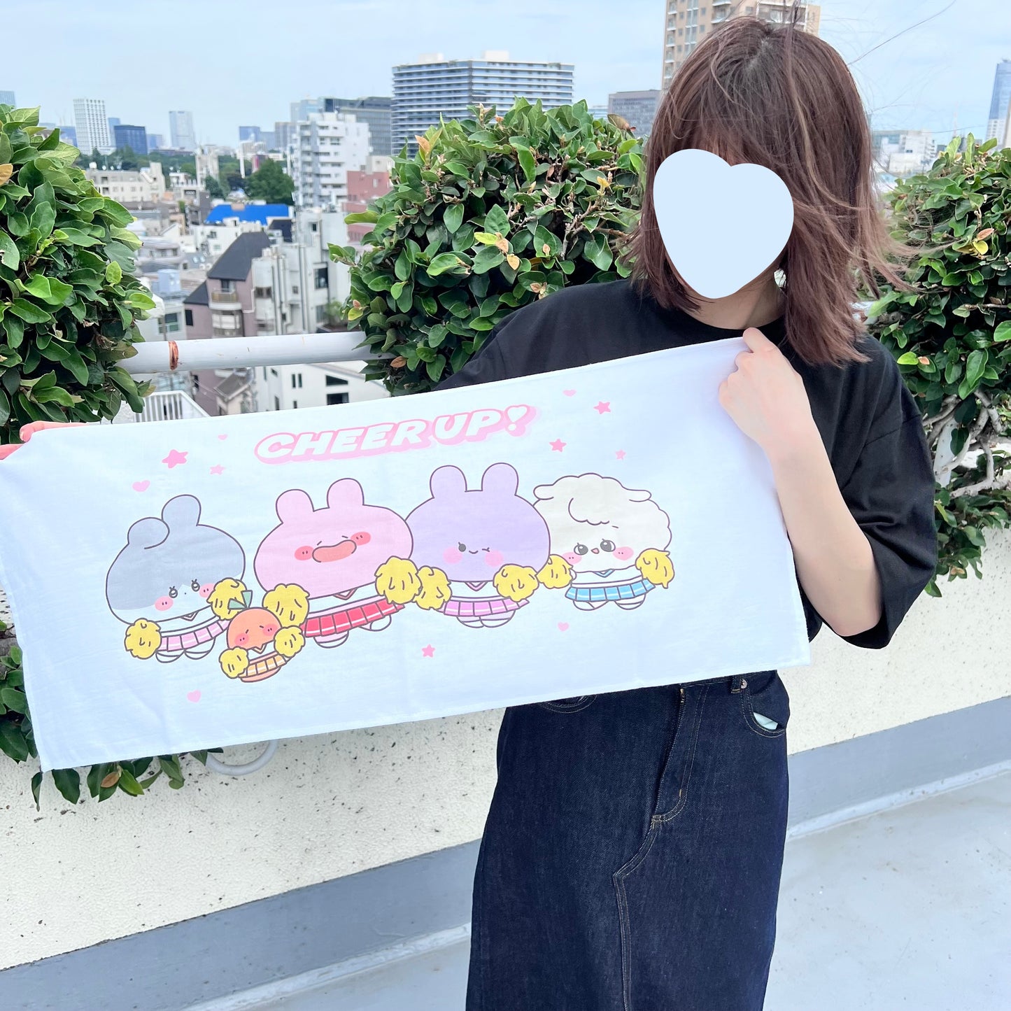 [Asamimi-chan] Let's all support face towel (CHEER UP! Series) [Shipped in late September]