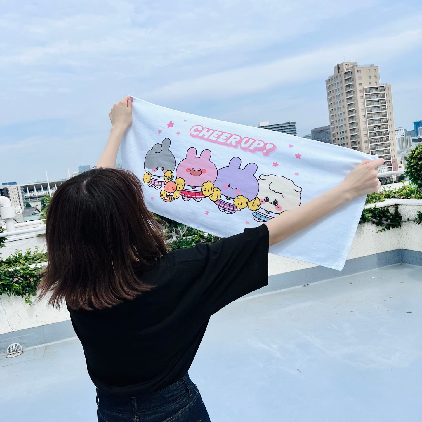 [Asamimi-chan] Let's all support face towel (CHEER UP! Series) [Shipped in late September]