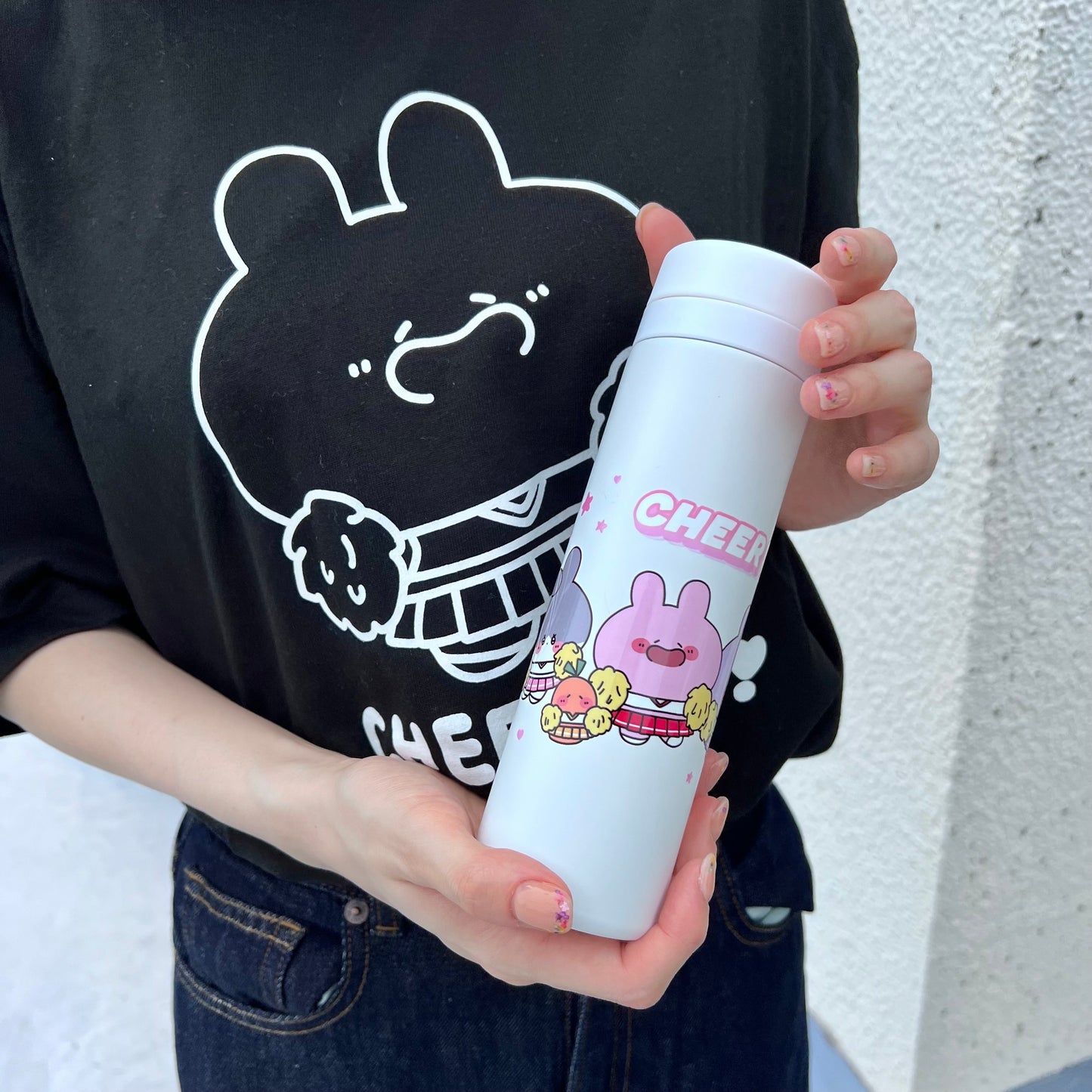 【あさみみちゃん】みんなで応援スリムサーモステンレスボトル(CHEER UP!シリーズ)（300ml）【9月下旬発送】