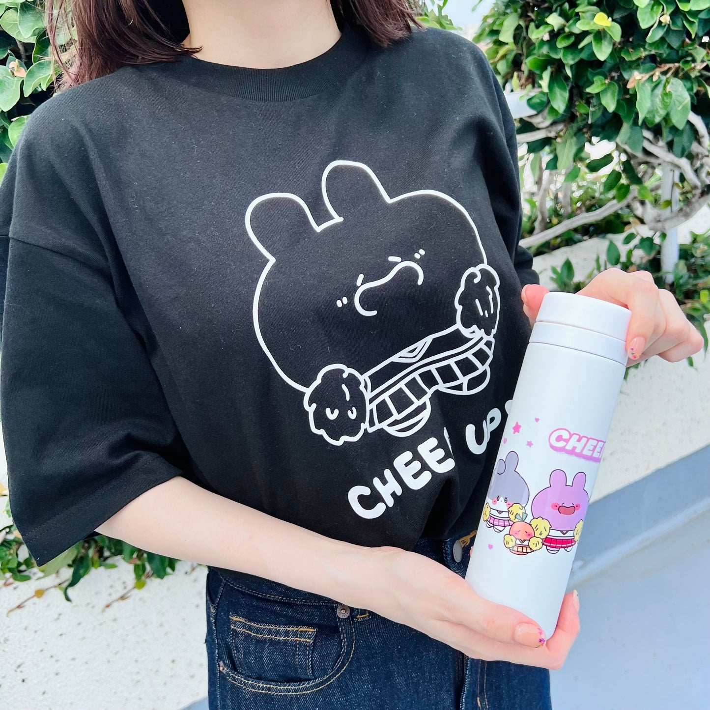 【あさみみちゃん】みんなで応援スリムサーモステンレスボトル(CHEER UP!シリーズ)（300ml）【9月下旬発送】