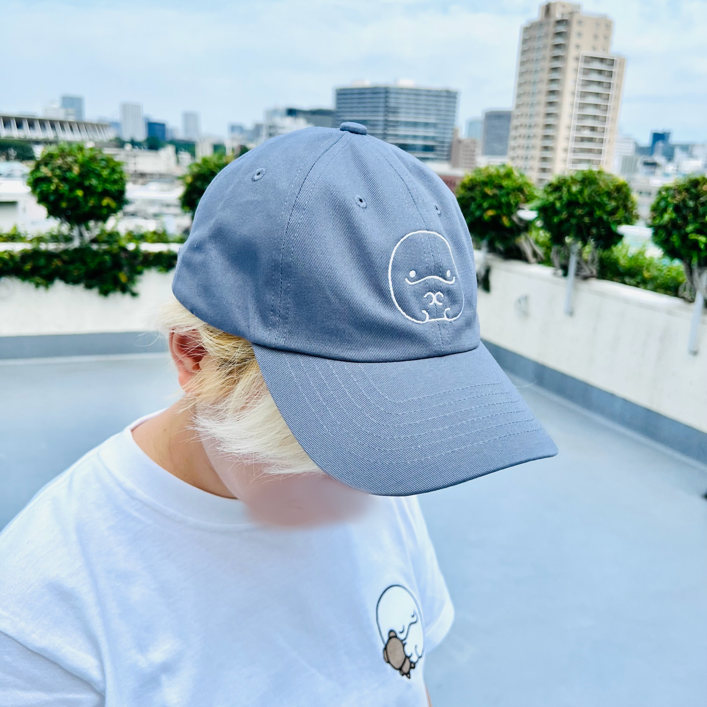 [Dauphin parent et enfant] Sortir avec mon fils ✨ Casquette en coton brodée [expédiée fin septembre]