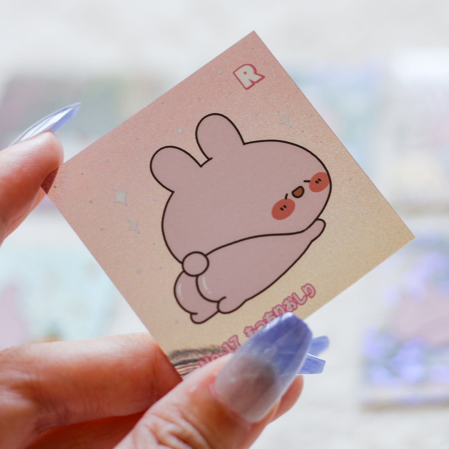 [<tc>ASAMIMI-CHAN</tc>] Random square holo sticker 3rd edition (ASAMIMI BASIC 2024 JULY) [shipped in late September]