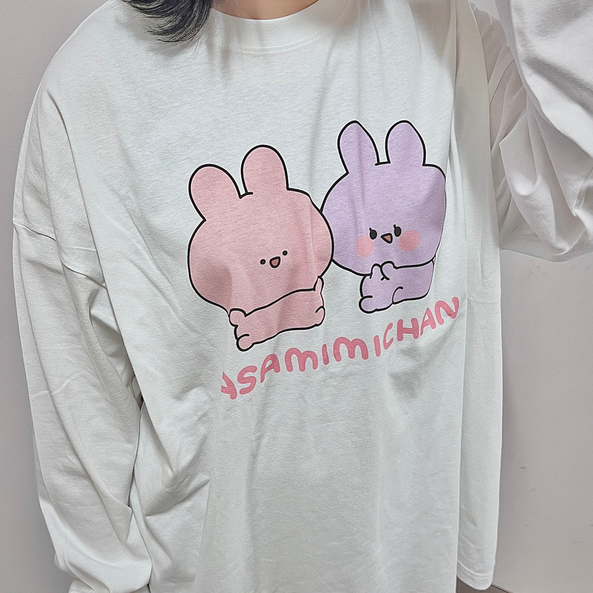 【あさみみちゃん】ビッグシルエット長袖Tシャツ【10月下旬発送】