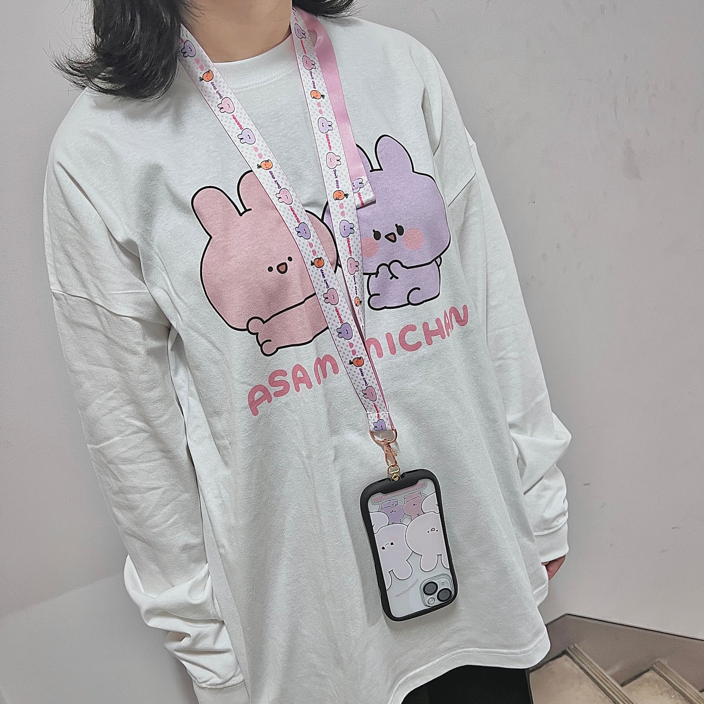 [ASAMIMICHAN] Grip iPhone Case & Strap Set [Shipping in late-October]
