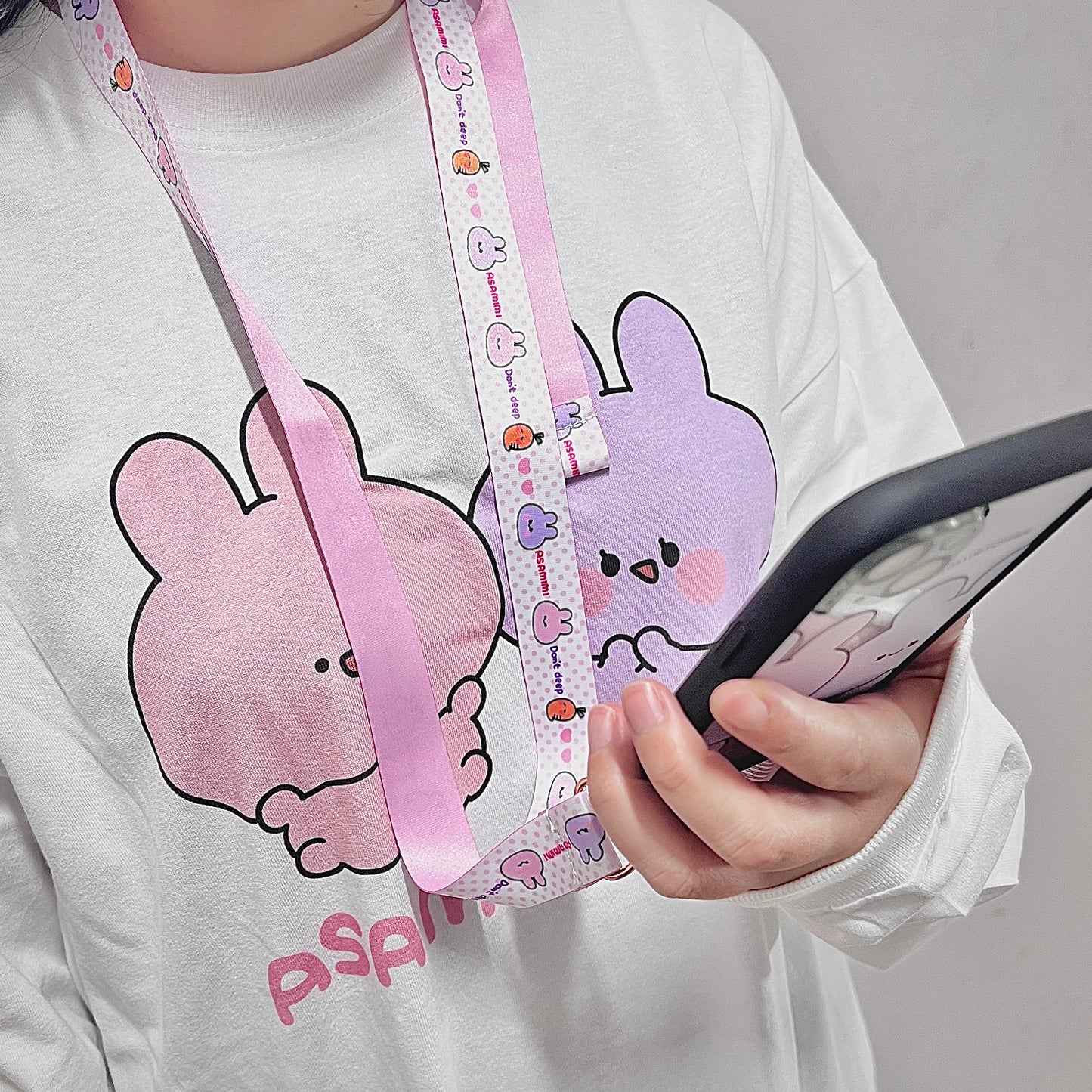 [ASAMIMICHAN] Grip iPhone Case & Strap Set [Shipping in late-October]