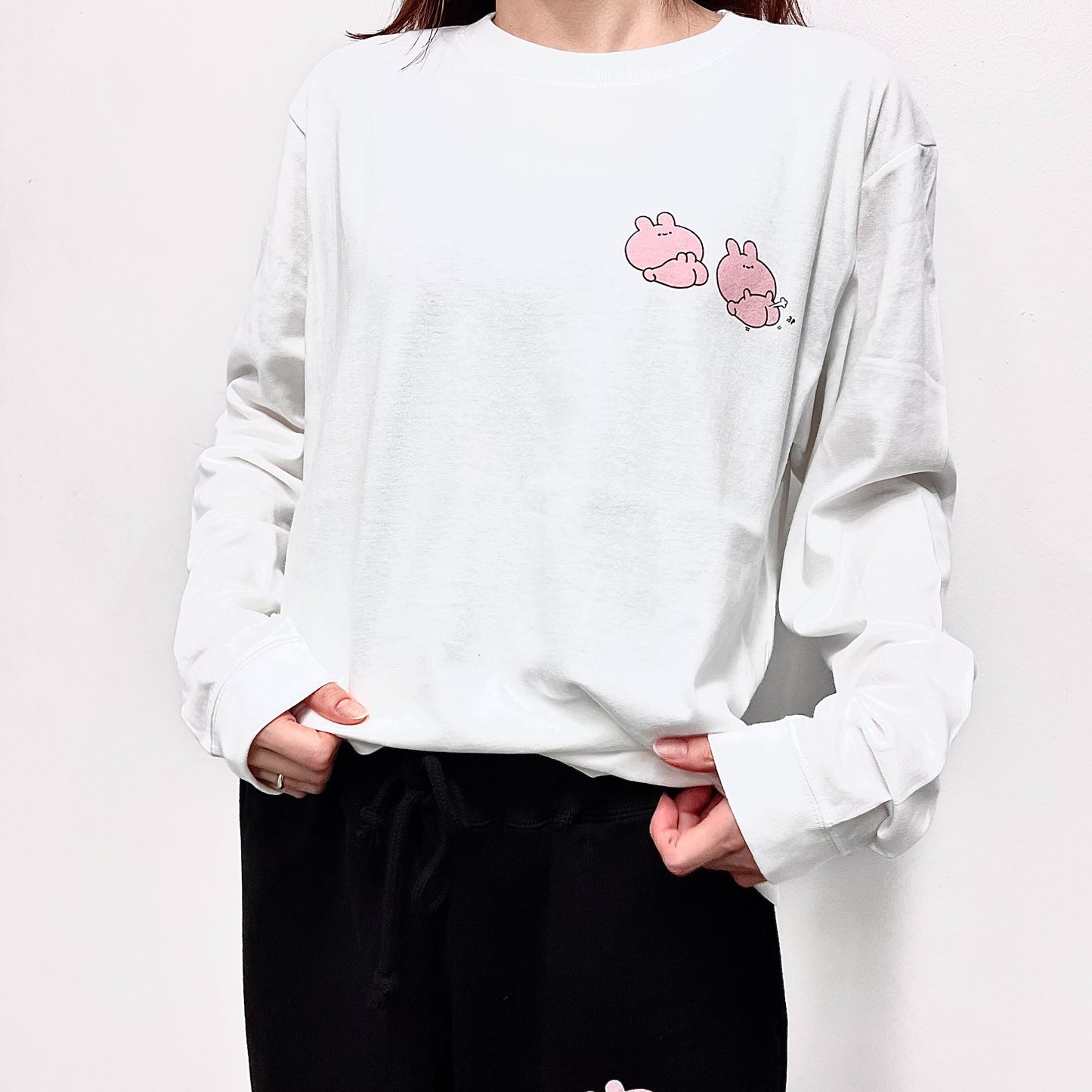 [ASAMIMI-CHAN] Fart “Pu” long sleeve print T-shirt [shipped in mid-October]