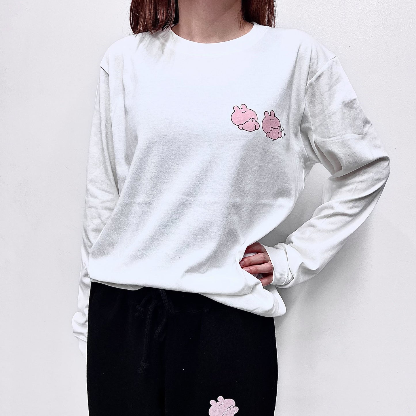 [ASAMIMI-CHAN] Fart “Pu” long sleeve print T-shirt [shipped in mid-October]