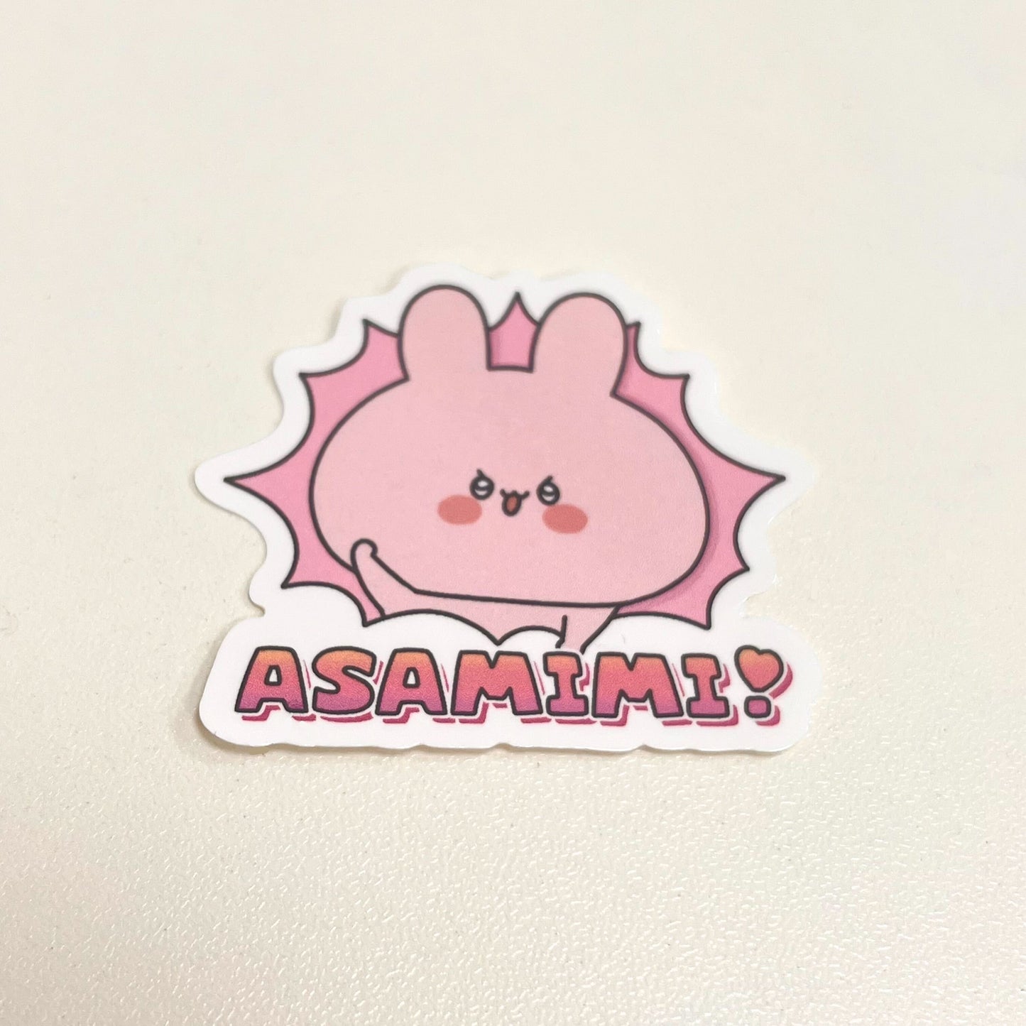 [Asamimi-chan] Pop-out ❣ adesivo fustellato (scena popolare di Asamimi-chan della serie Yoseatsume) [Spedito a metà febbraio]