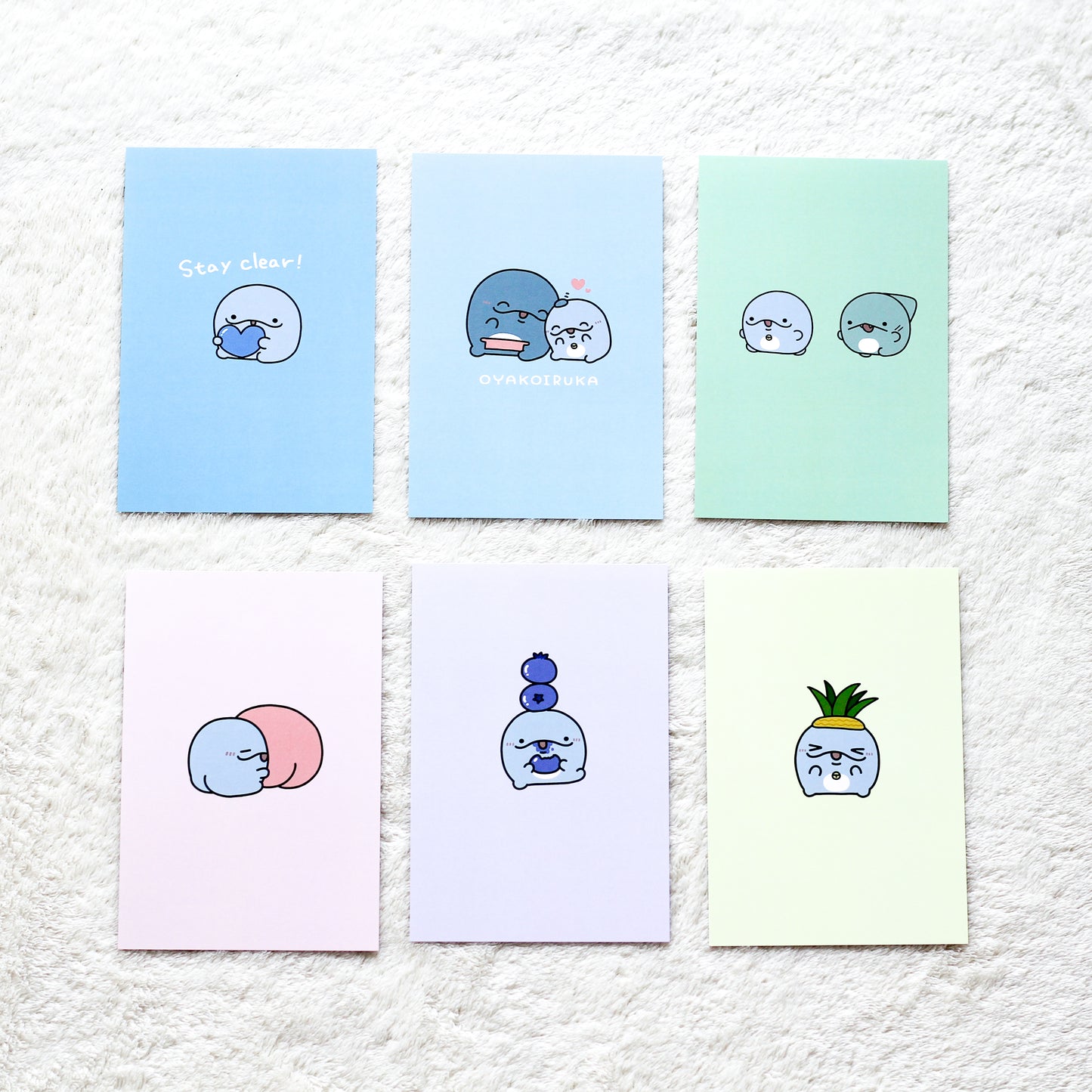 [OYAKOIRUKA] OYAKOIRUKA colorful postcards (set of 6) [shipped in mid-October]