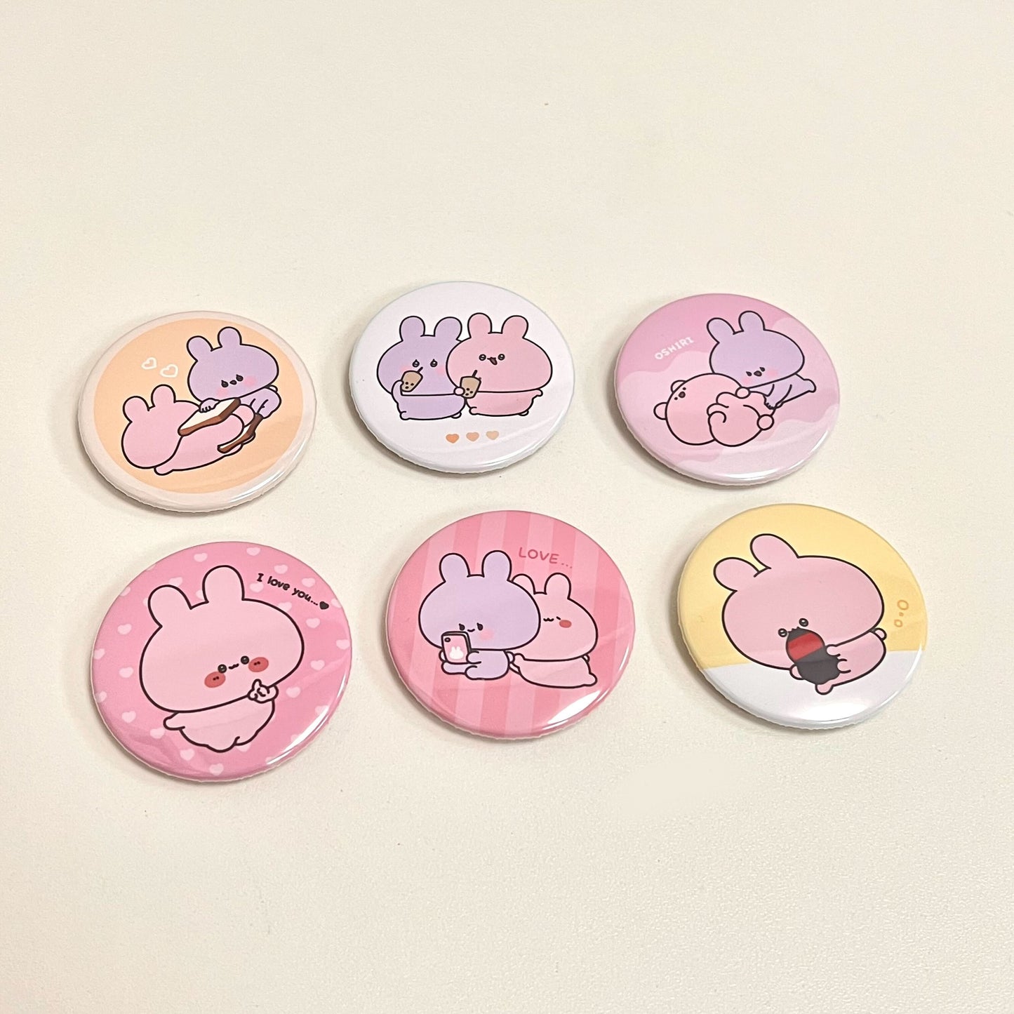 [Asamimi-chan] Random can badge complete set (6 types in total) (Asamimi-chan popular scene Yoseatsume series) [Shipped in mid-February]