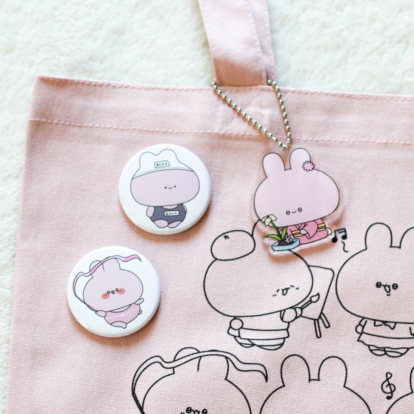 [ASAMIMI-CHAN] Raccolta delle attività del club ❣ Borsa tote [spedita a metà ottobre]