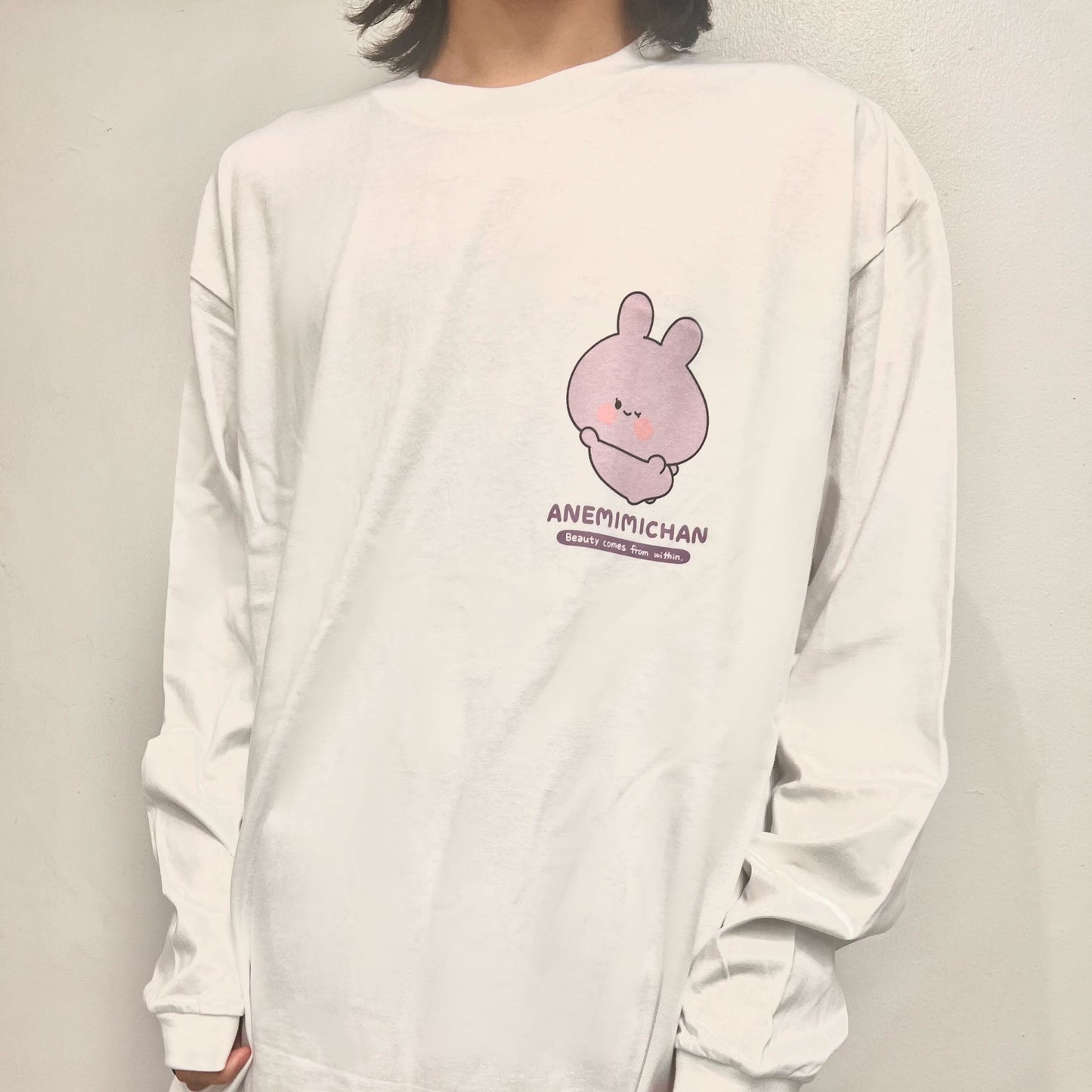 【あさみみちゃん】ロングTシャツ(ANEMIMI HAPPY BIRTHDAY🐰💜)【2月中旬発送】