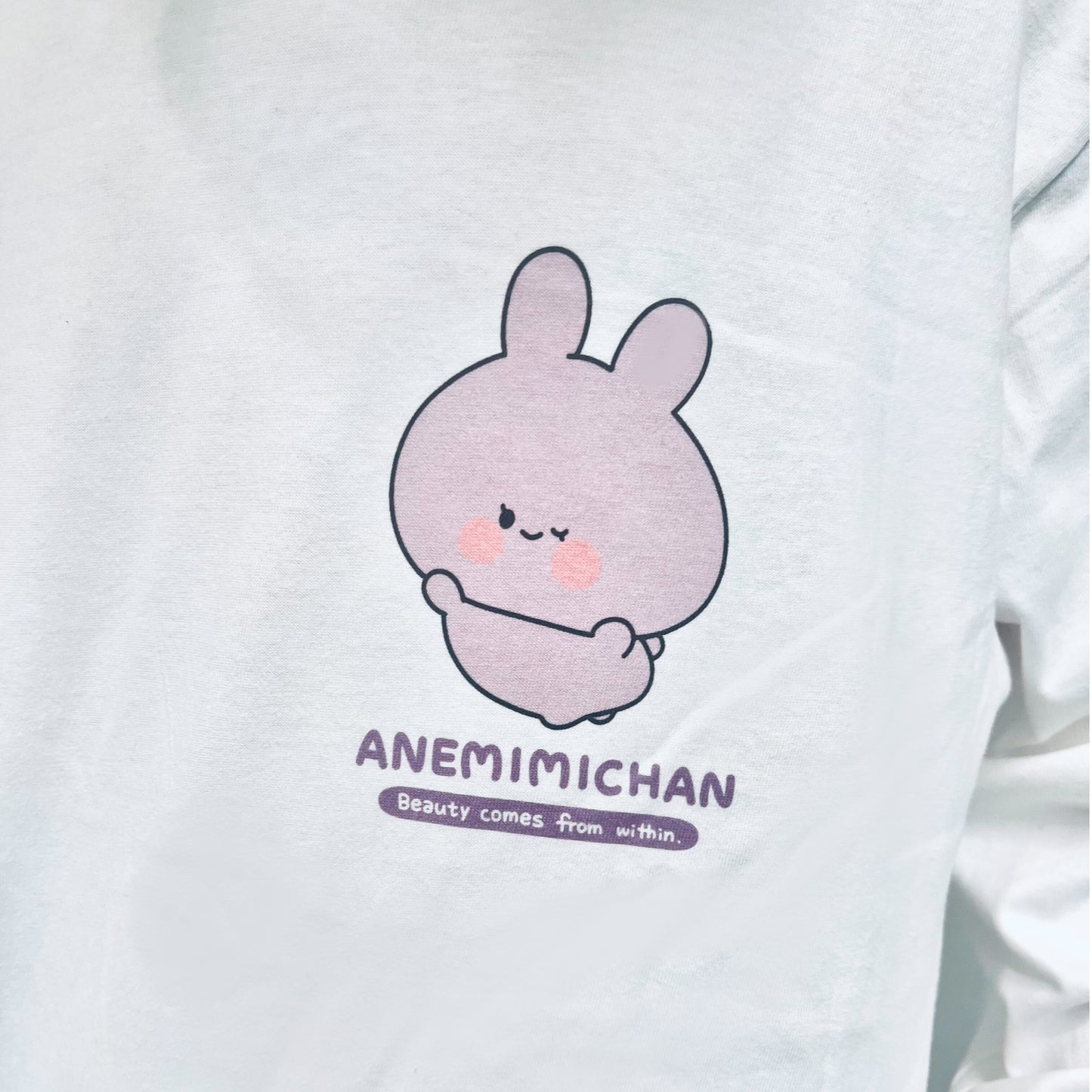 【あさみみちゃん】ロングTシャツ(ANEMIMI HAPPY BIRTHDAY🐰💜)【2月中旬発送】