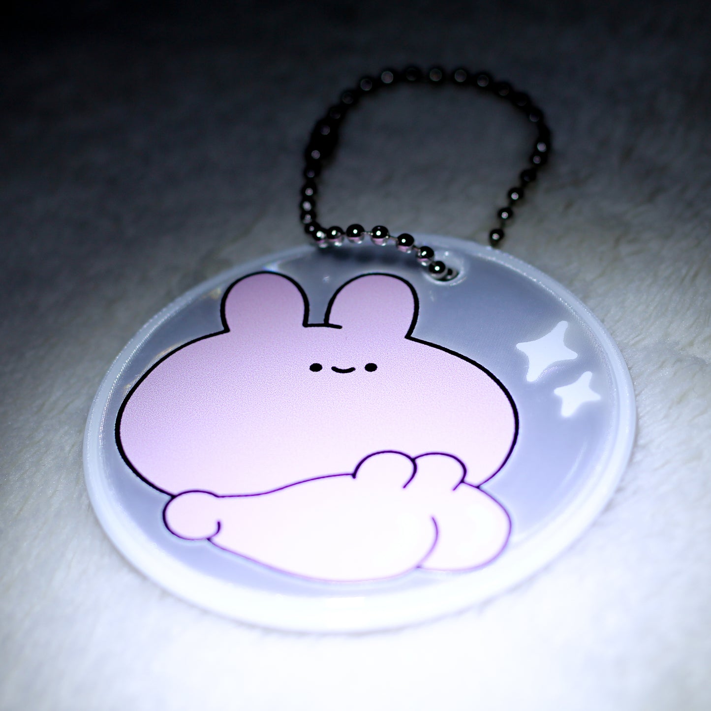 [ASAMIMI-CHAN ] Shiny butt reflective keychain [Shipping in mid-November]