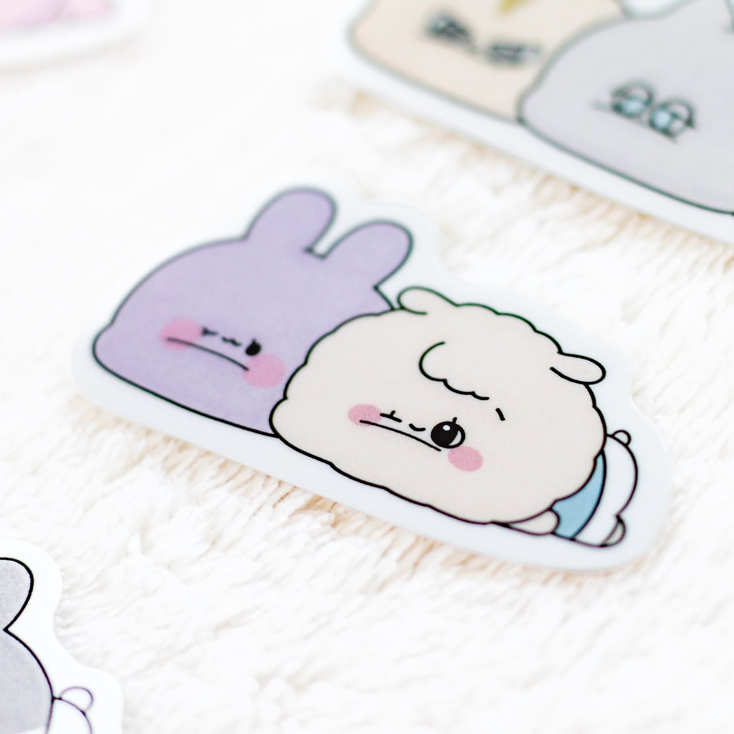 [ASAMIMI-CHAN 】Daramunni♡Everyone Together Sticker Set of 5【Shipping in mid-November】