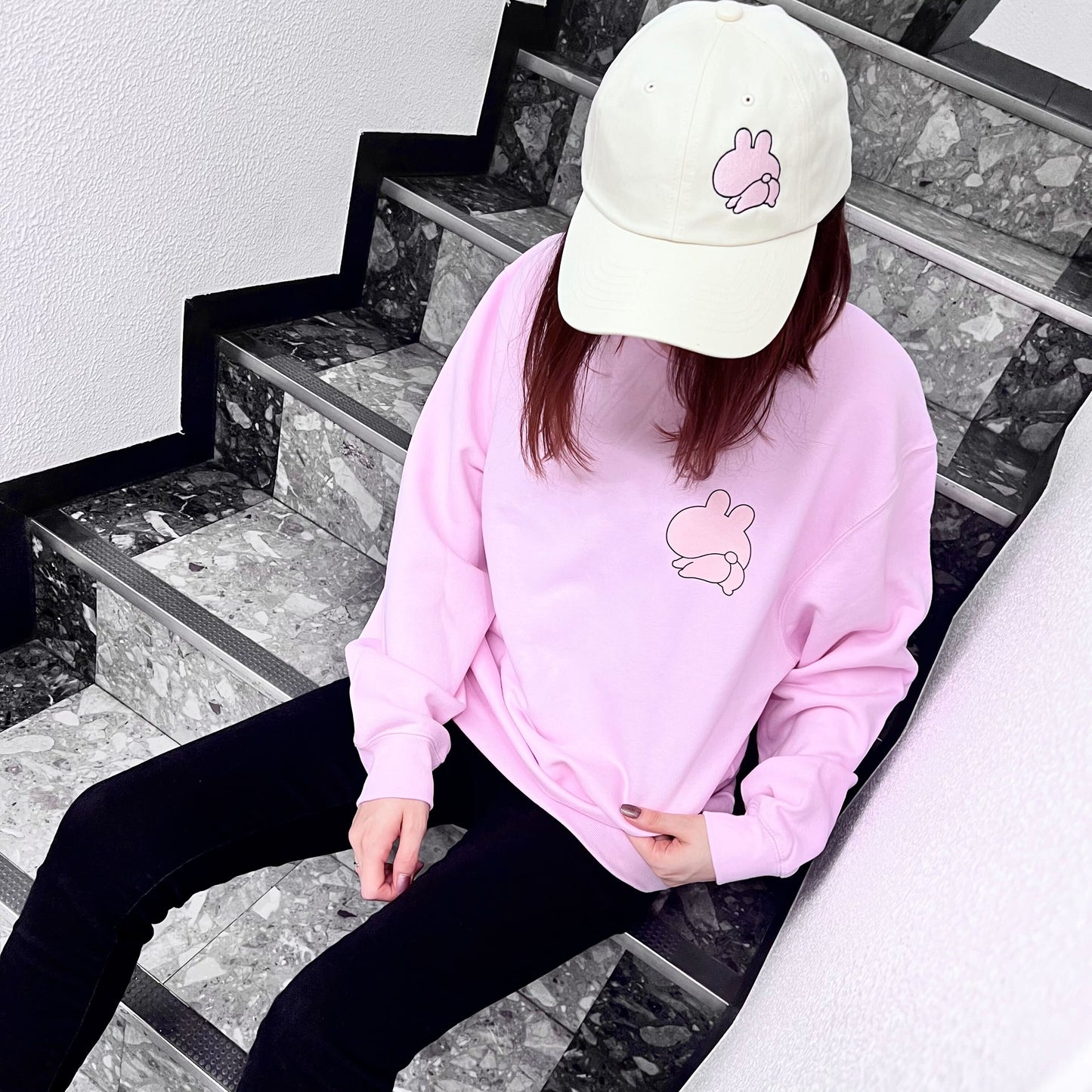 [ASAMIMI-CHAN 】Butt appeal❣ Embroidered cap [Shipping in mid-November]